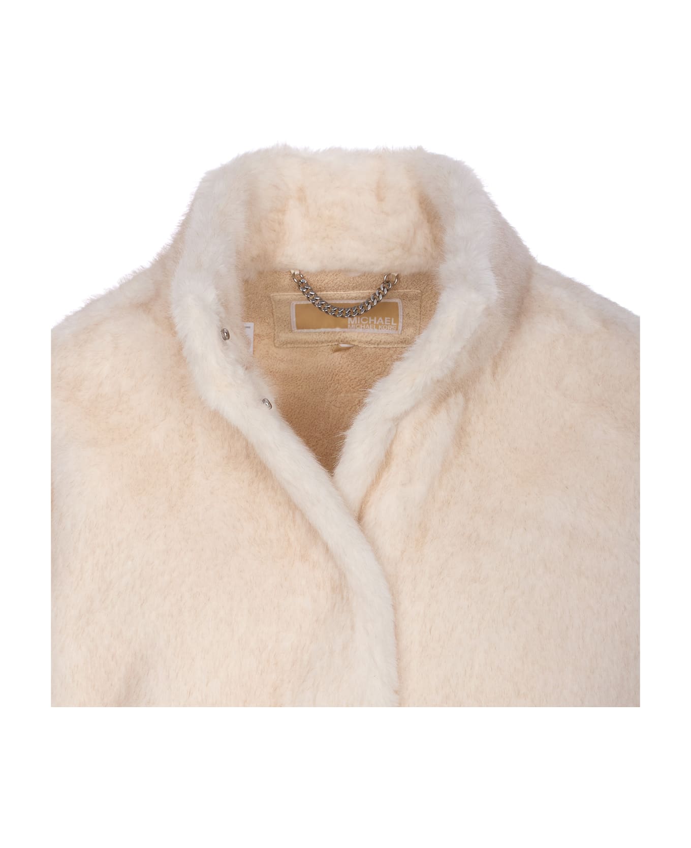 Michael Kors Faux Fur Jacket - Yellow Cream