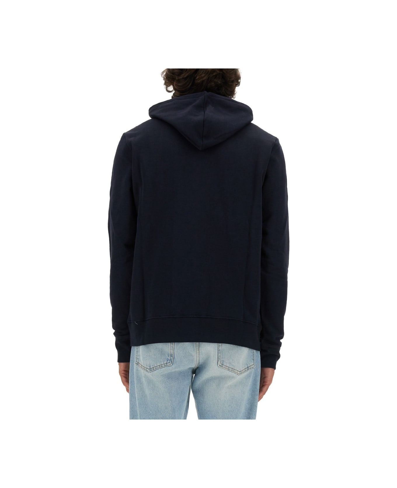 Paul Smith Sweatshirt With Zebra Patch - BLUE