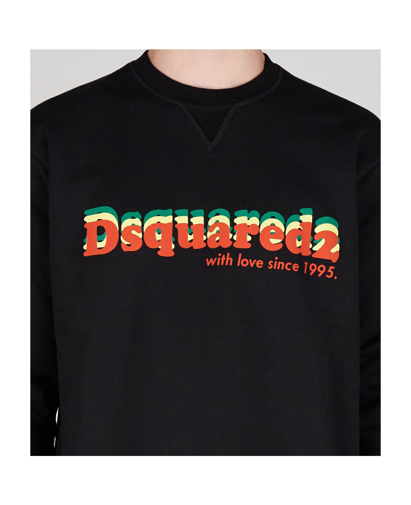 Dsquared2 Black Cotton Sweatshirt - Black