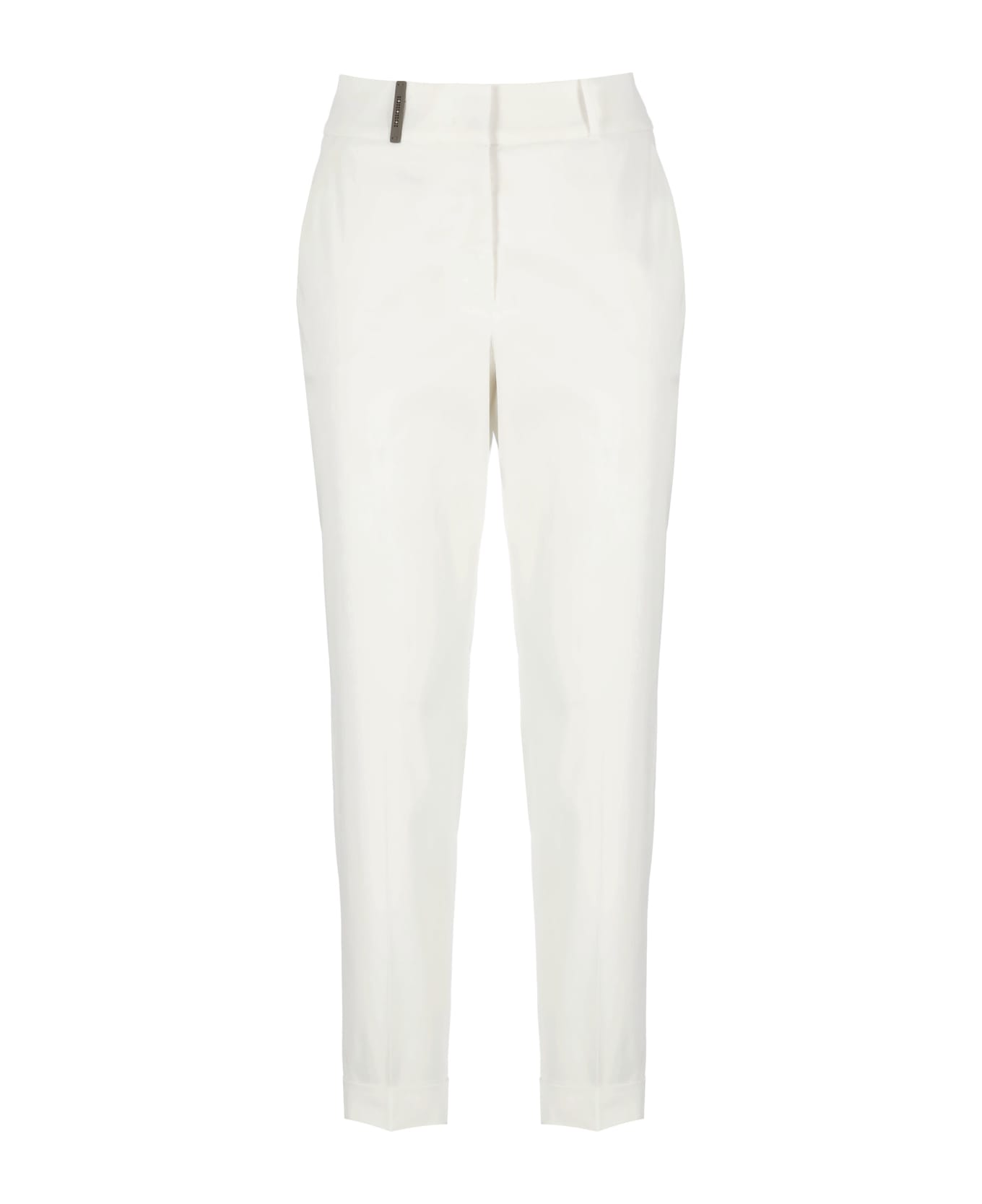 Peserico Cotton Pants - White