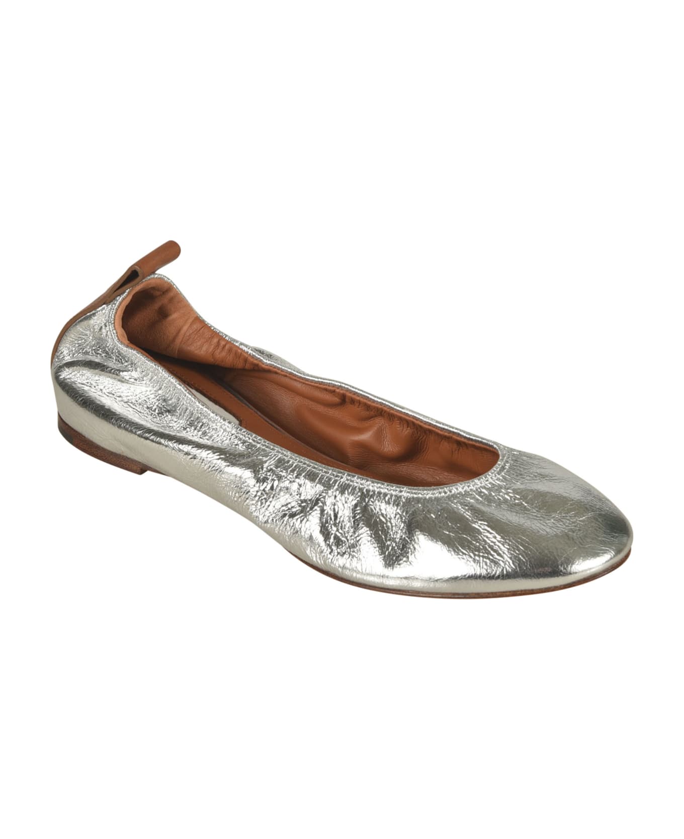 Lanvin Metallic Ballerinas - Silver