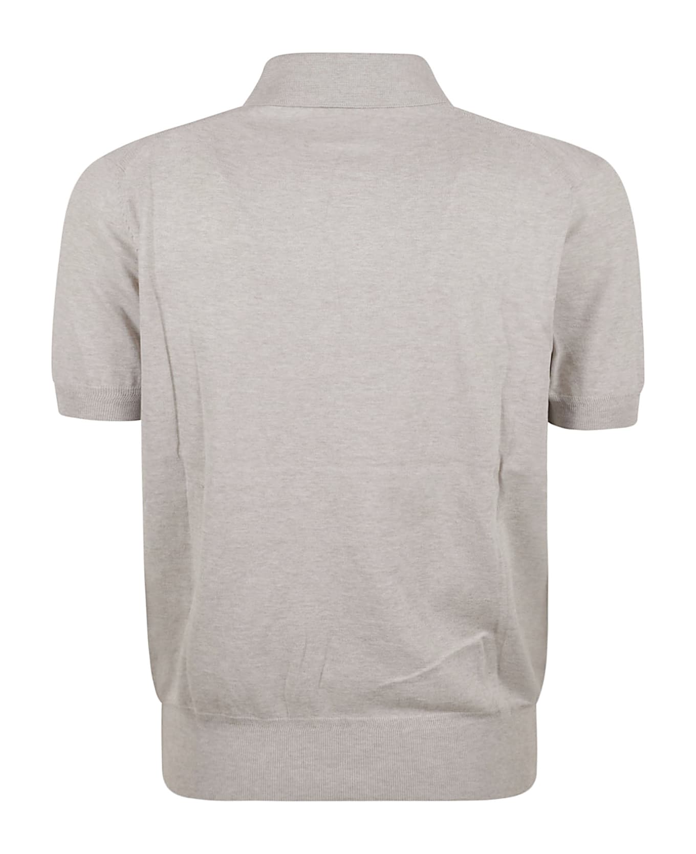 Tom Ford Rib Trim Regular Polo Shirt - Grey