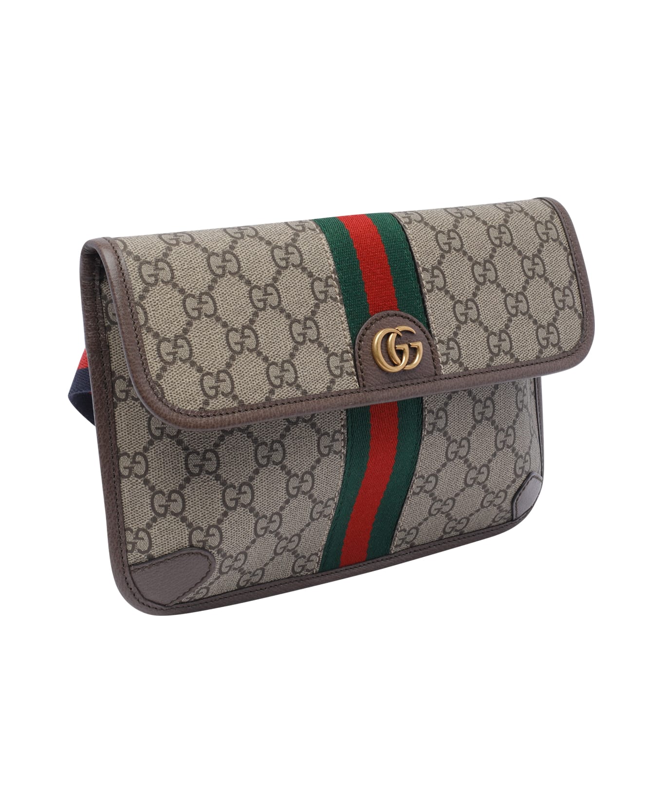 Gucci Small Gg Ophidia Belt Bag - Brown