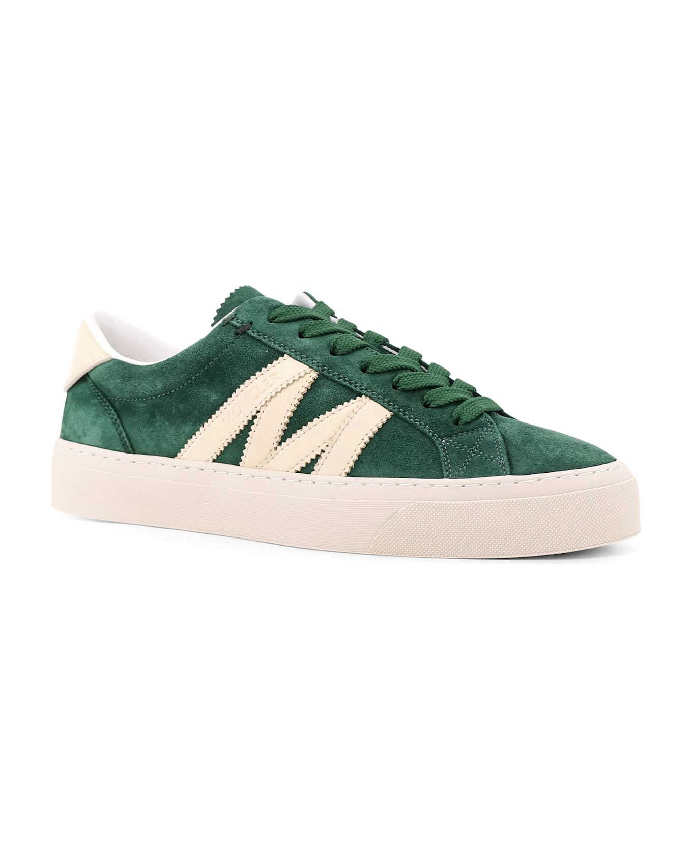 Moncler Low-top Leather Sneakers - Green