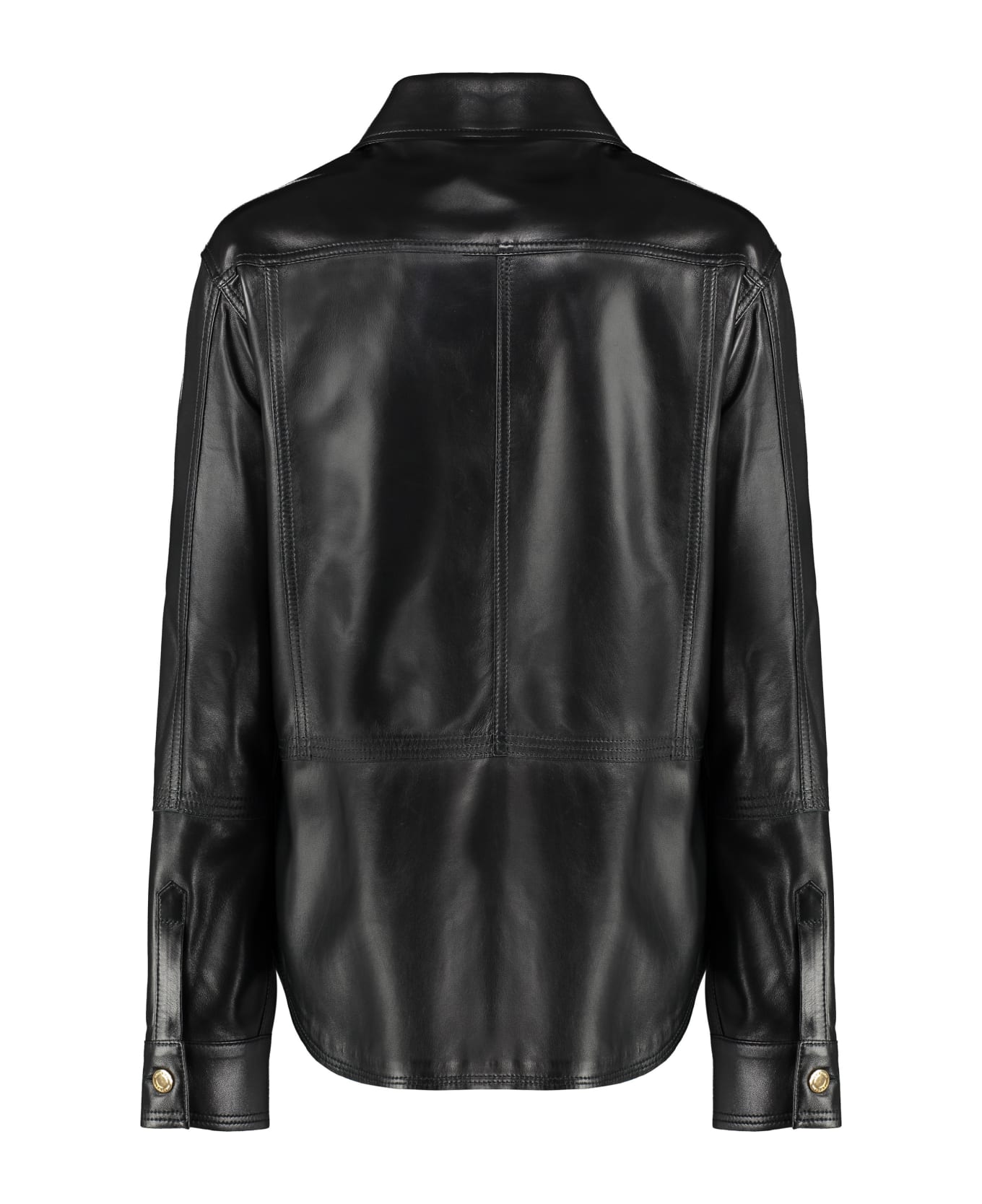 Tom Ford Leather Overshirt - black