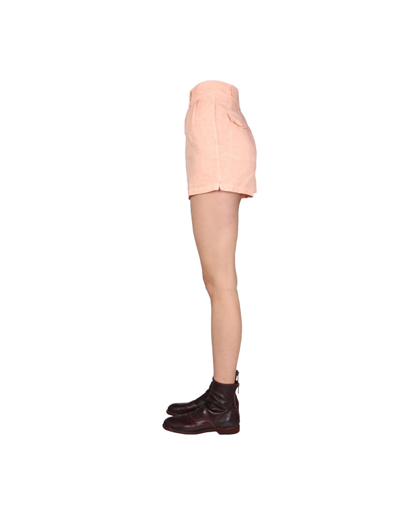 Aspesi Wide Leg Shorts - POWDER