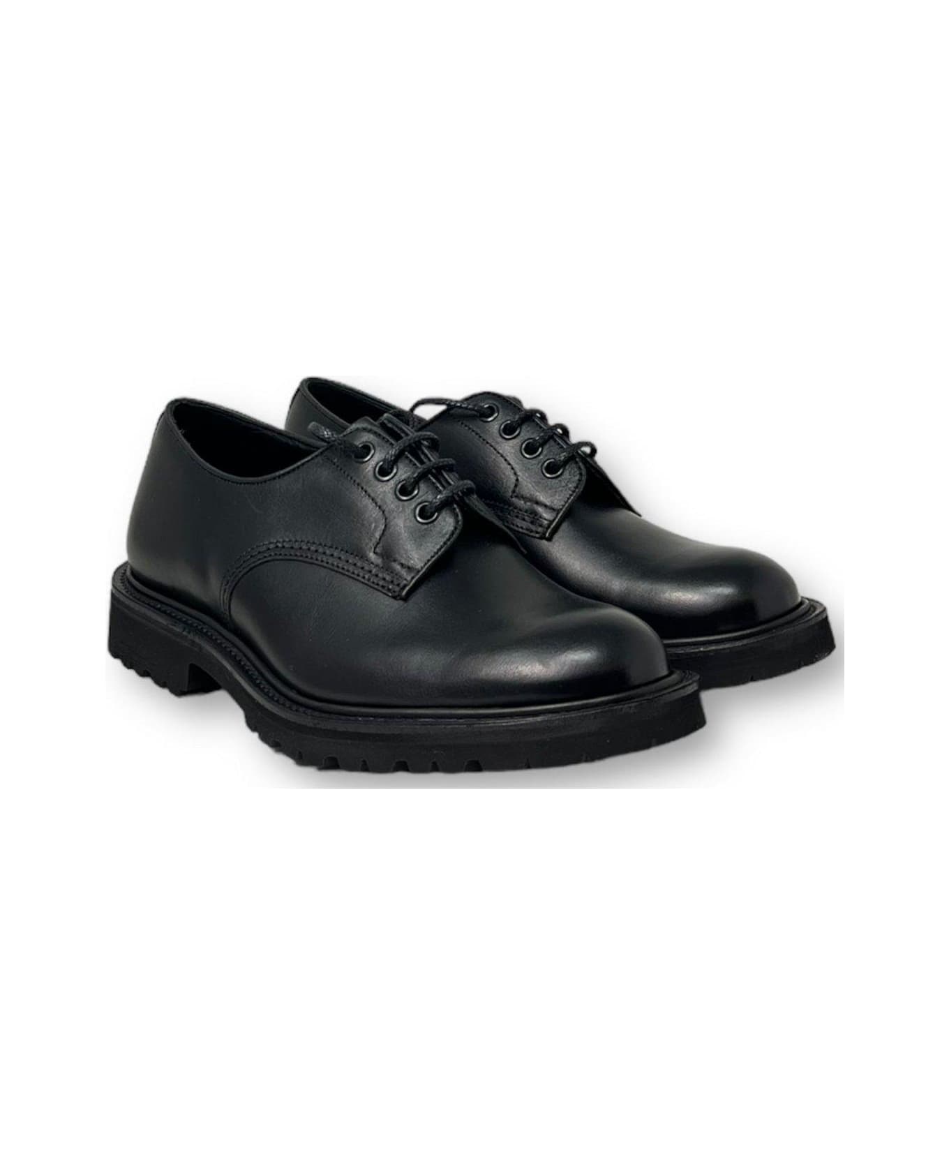 Tricker's Daniel Tramping Lace-up Shoes Tricker's - BLACK