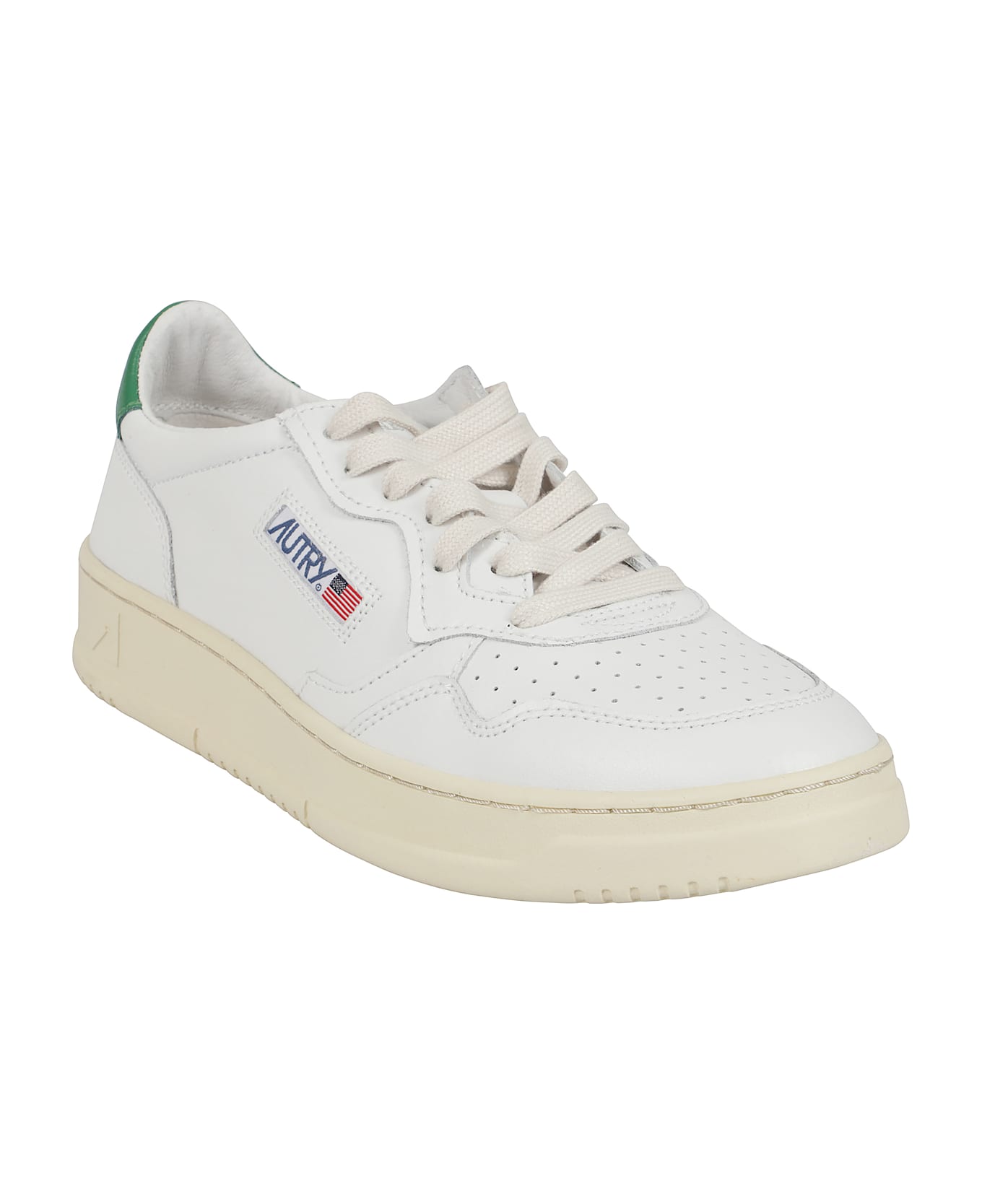 Autry Medalist Low - White Green