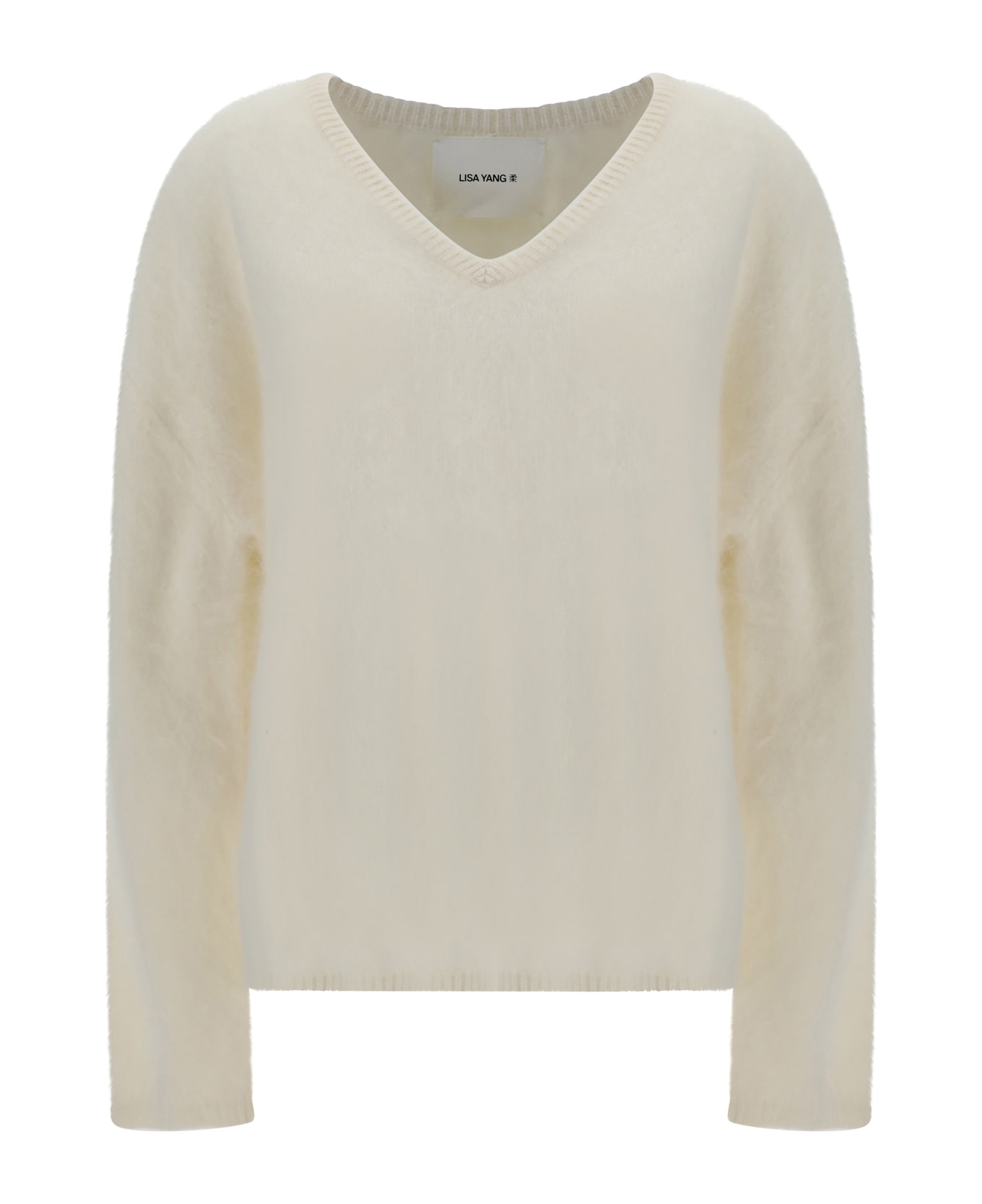 Lisa Yang Margareta Sweater - Cream Brushed