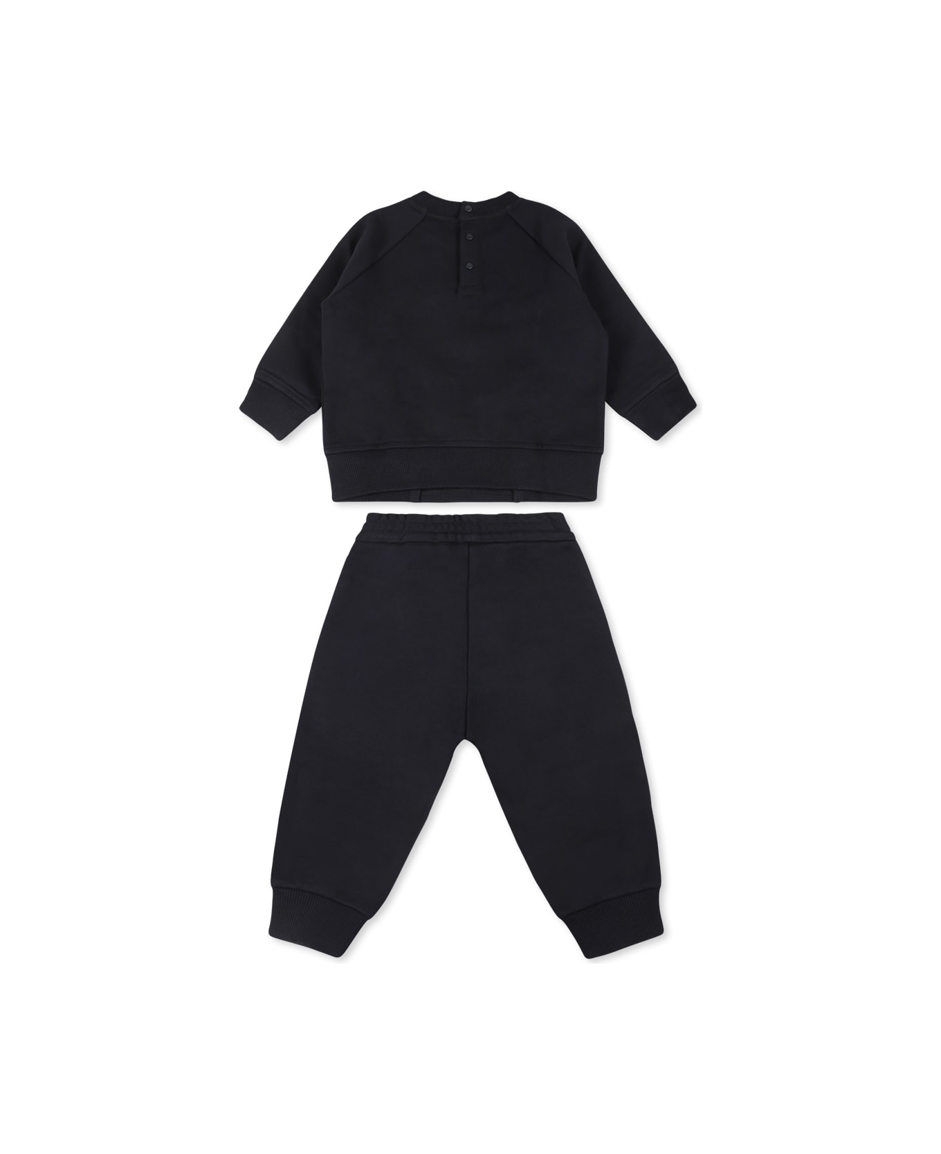 Emporio Armani Blue Suit For Baby Boy With Eagle - Blue