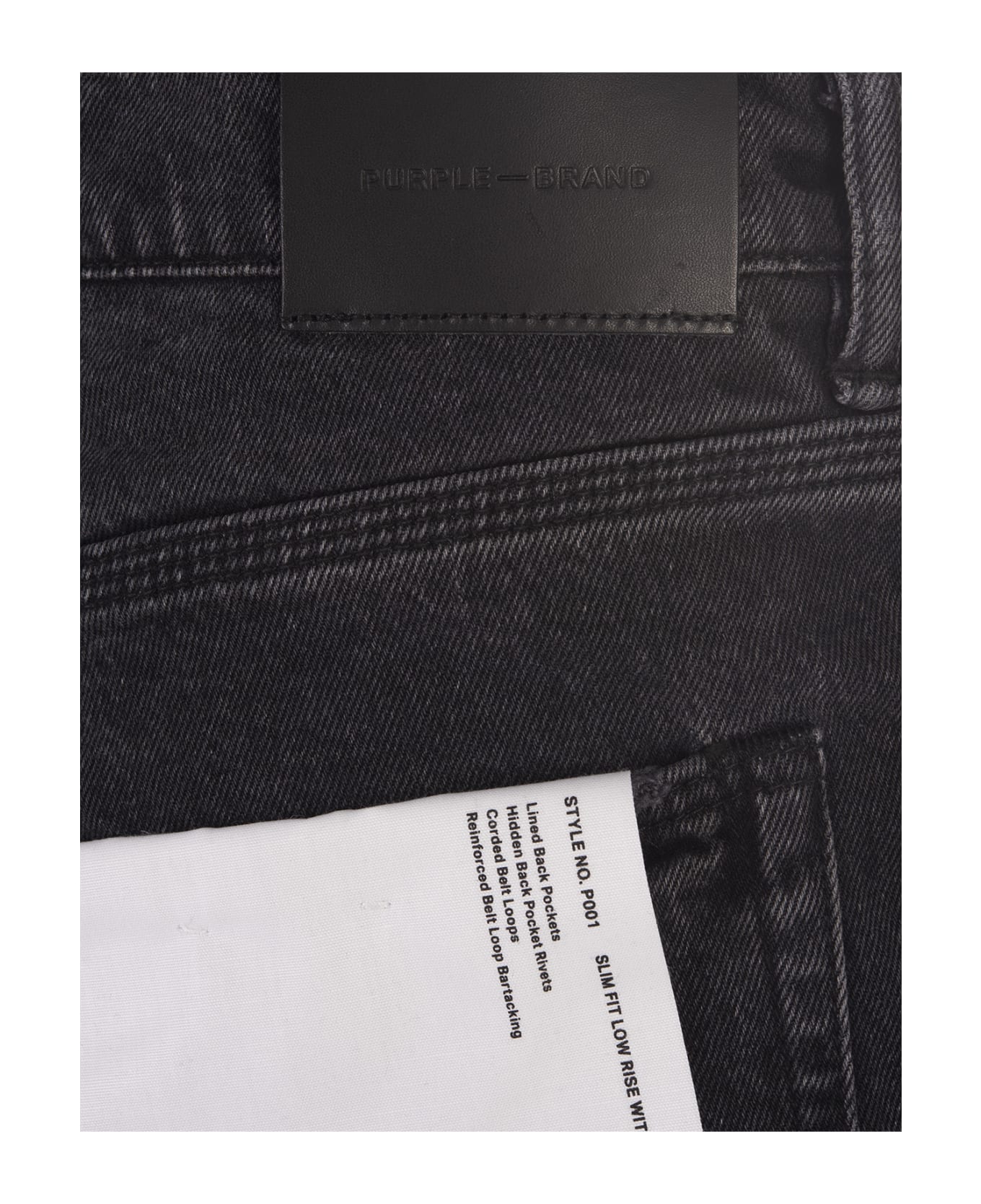 Purple Brand P001 Shadow Inseam Jeans In Black - Black