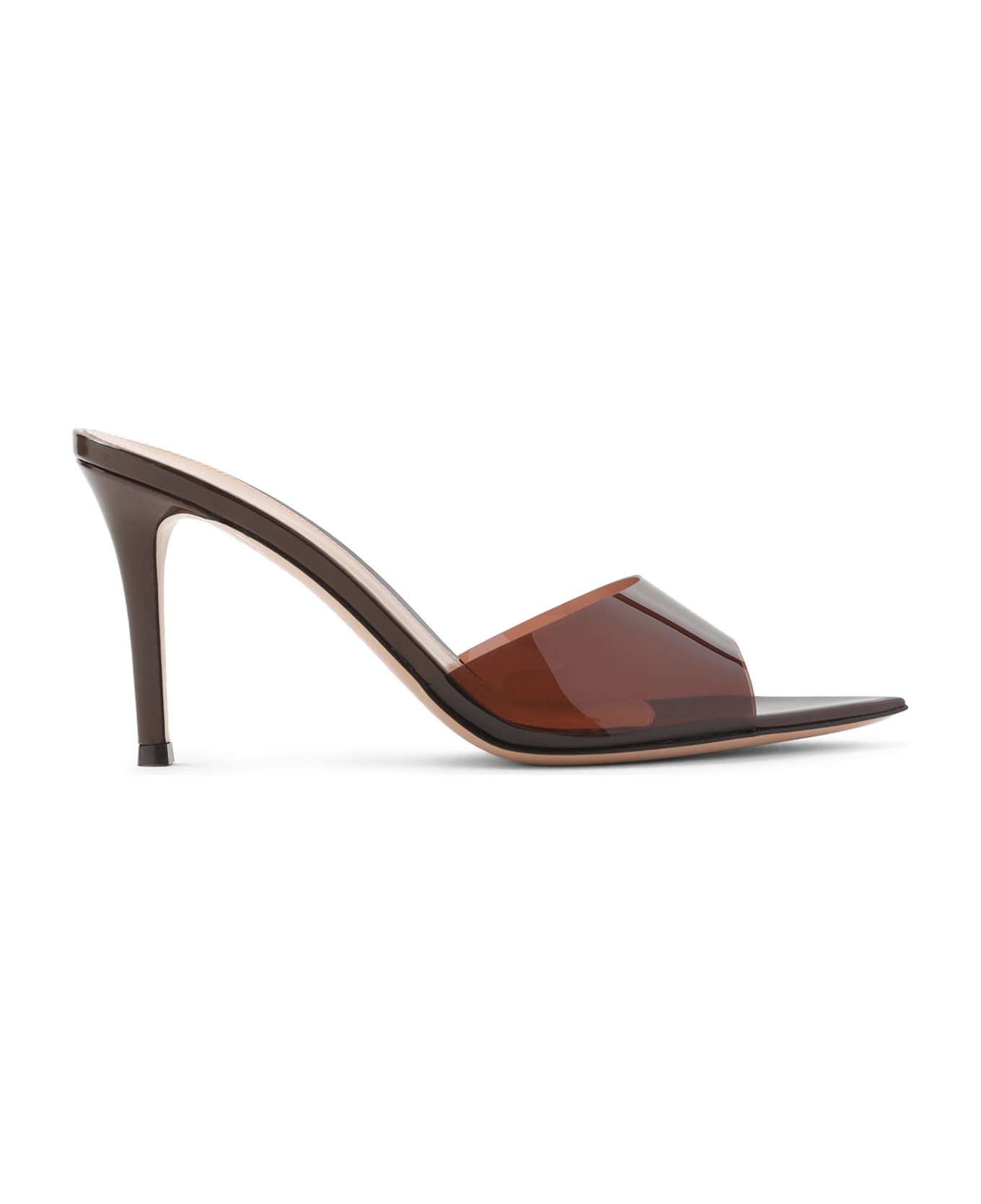 Gianvito Rossi Elle 85 Mules - Brob Brown Brown