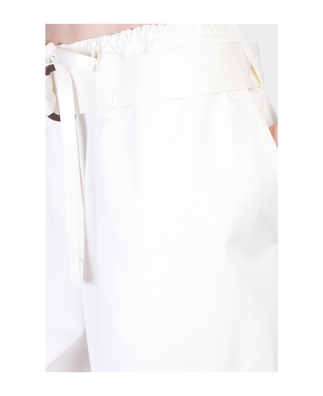Zimmermann Shorts In White Cotton - white
