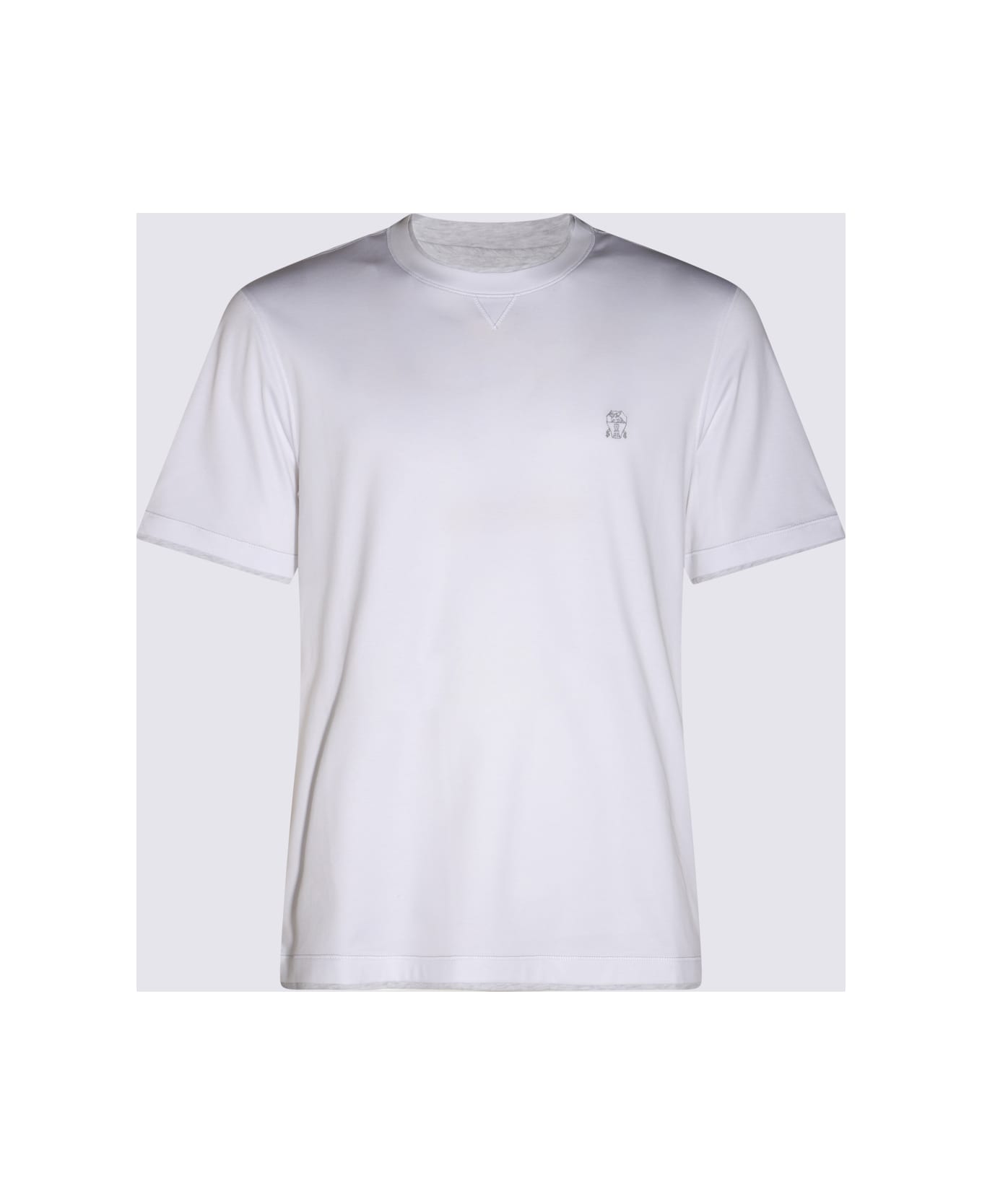 Brunello Cucinelli White Cotton T-shirt - White