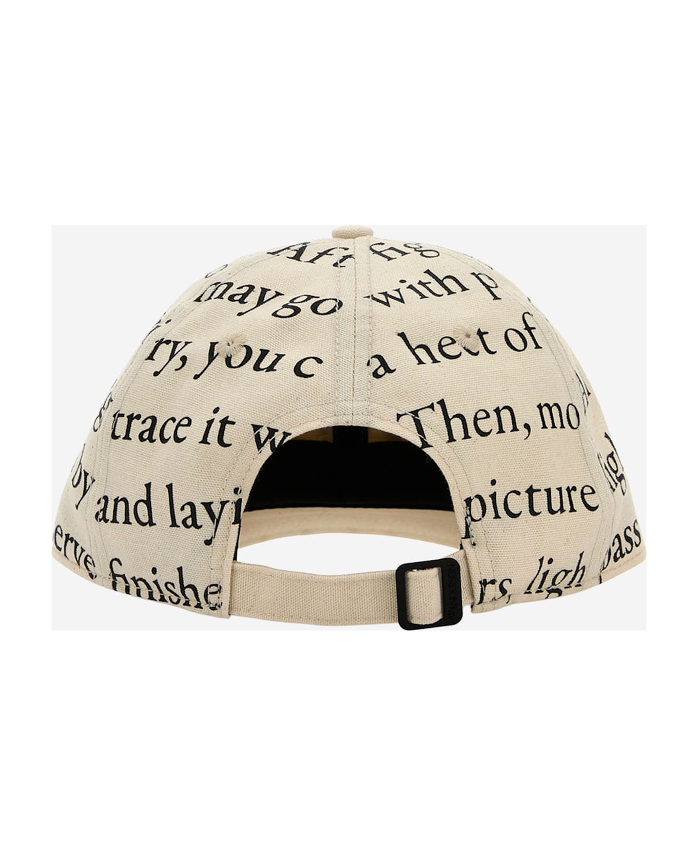 J.W. Anderson Printed Cotton Baseball Cap - IVORY