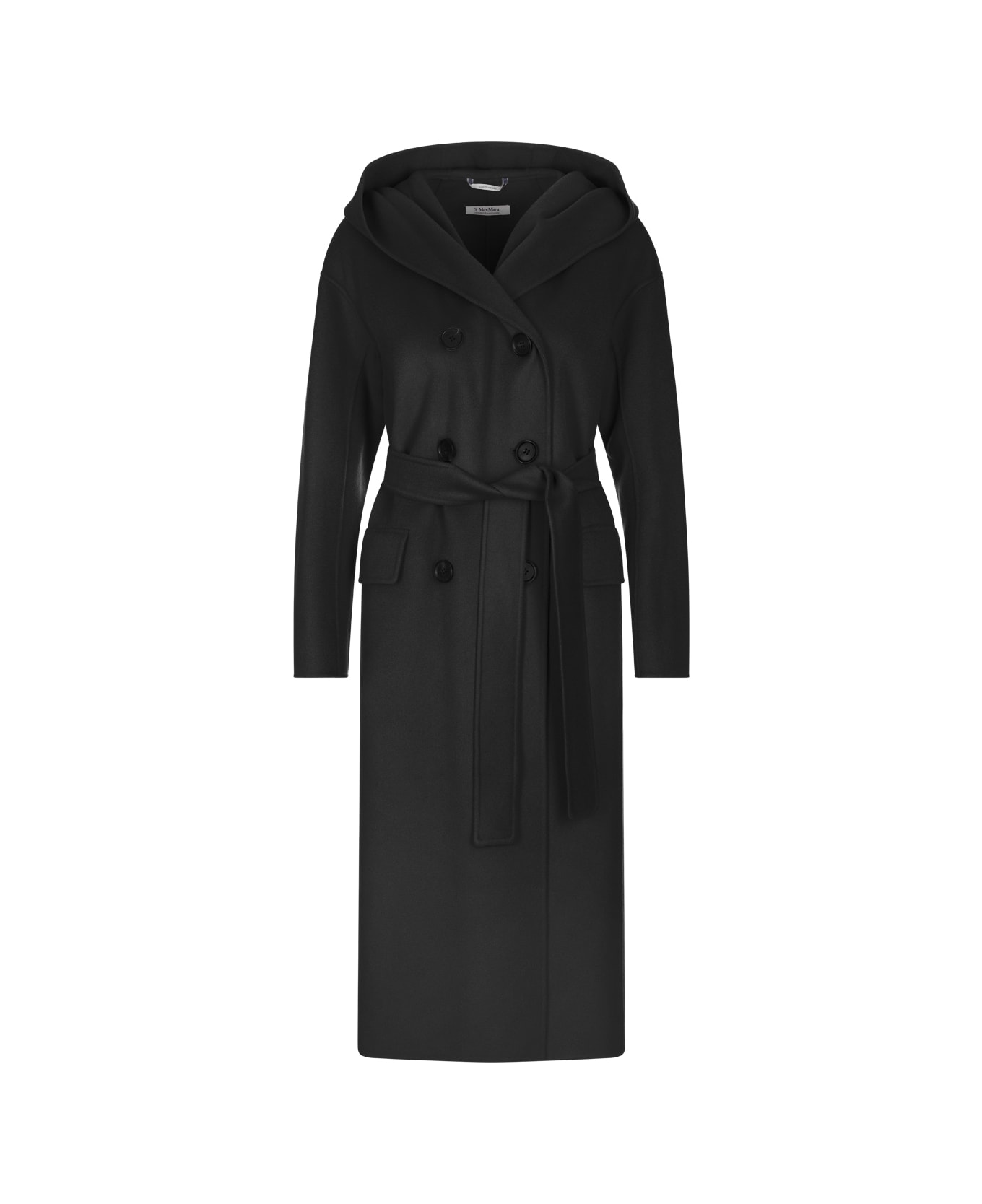 'S Max Mara Black Favola Coat - Black