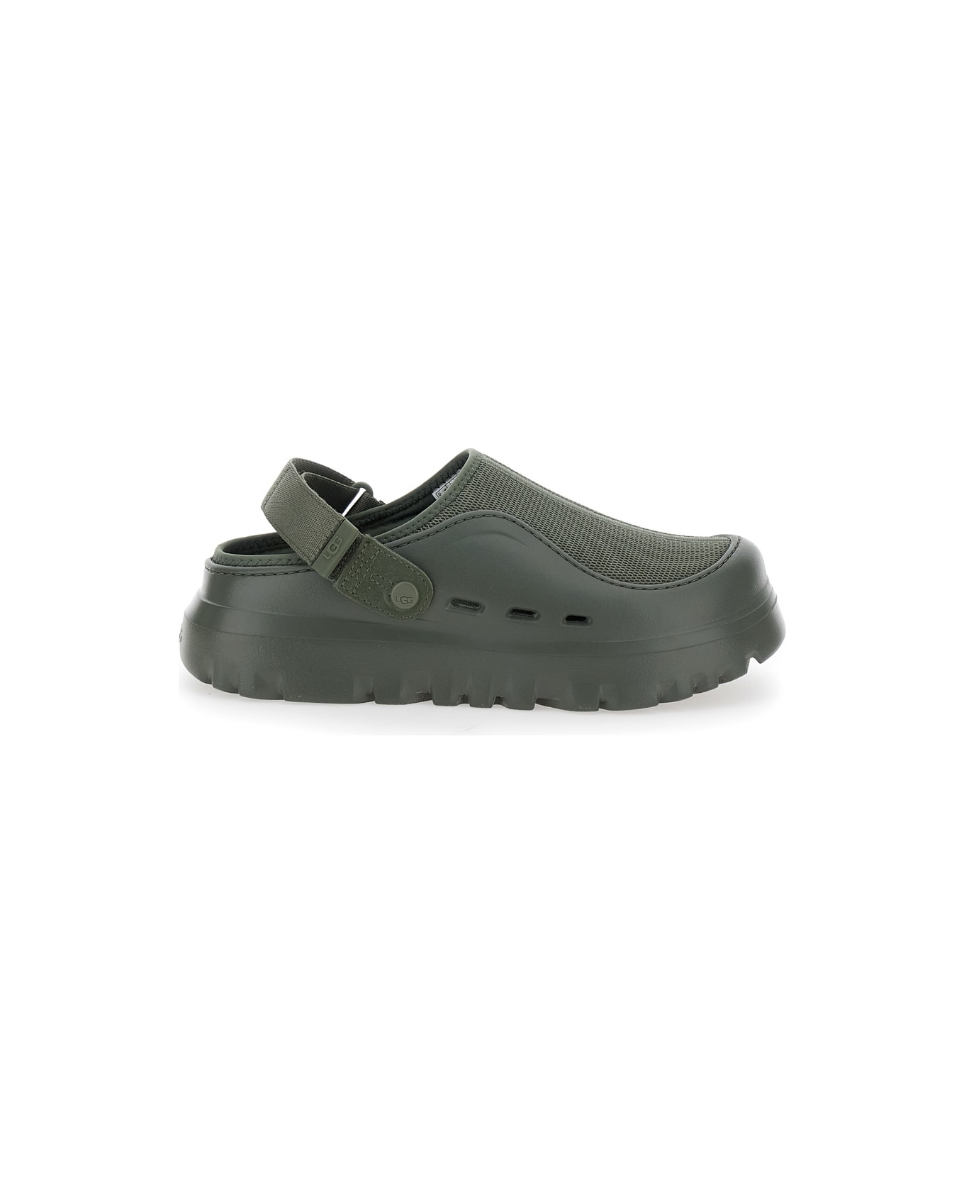 UGG 
peakmod
 Green Mules With Adjustable Strap And Lug Sole In Tech Fabric Man - Green