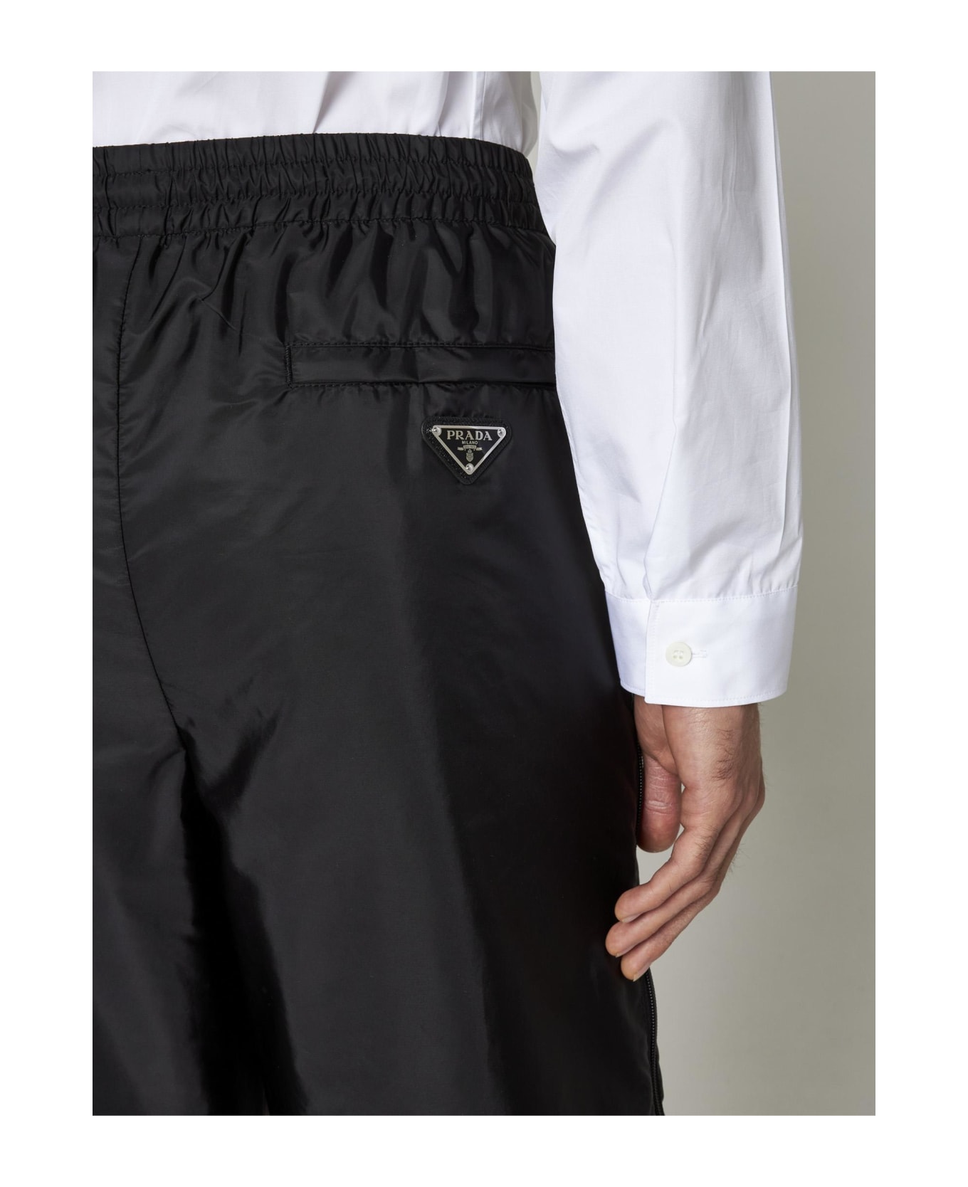 Prada Re-nylon Shorts - Nero