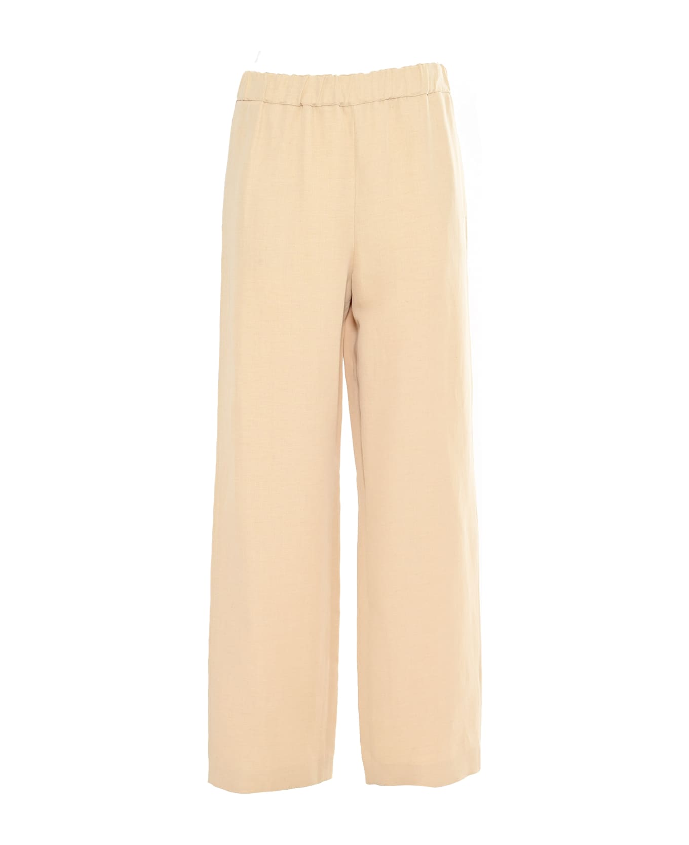 Fabiana Filippi Viscose Linen Jogging Trousers - BEIGE