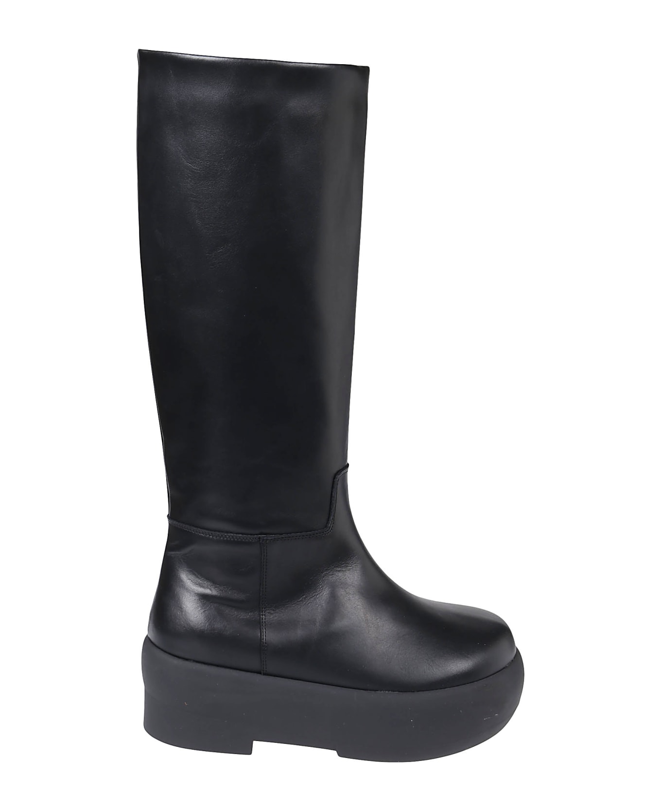 GIA BORGHINI Chunky Sole Tubolat Boots - Black