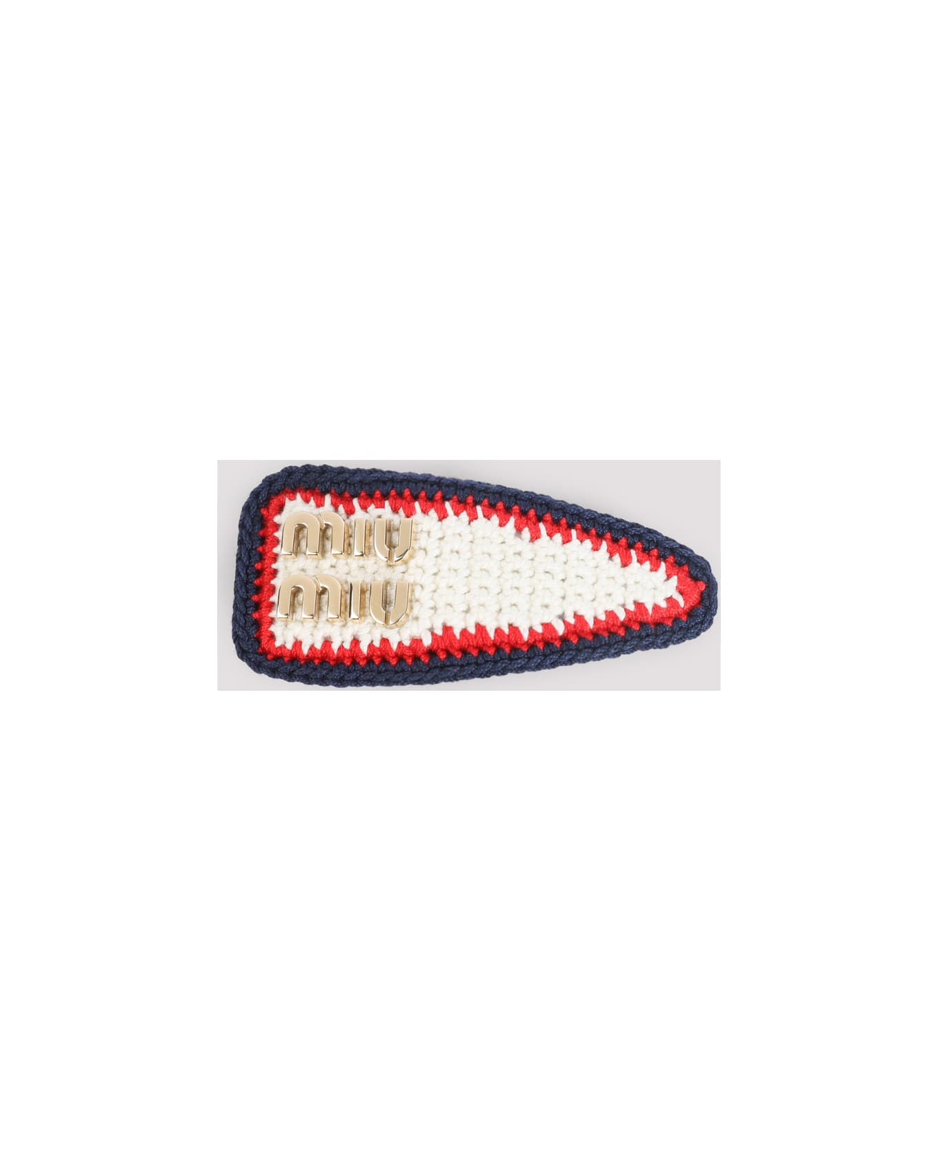 Miu Miu Crochet Hair Clip - Gc Avorio Rosso Blu