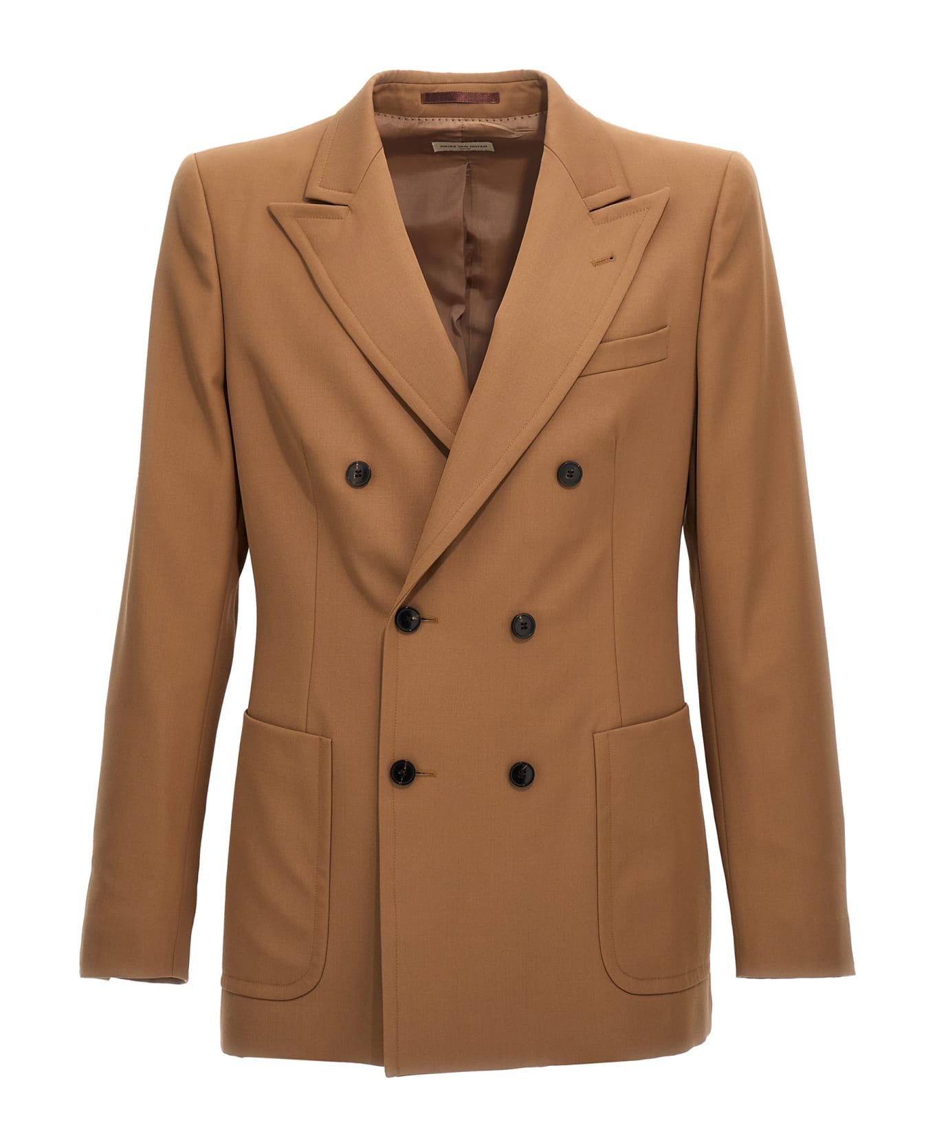 Dries Van Noten Double-breasted Blazer - Beige