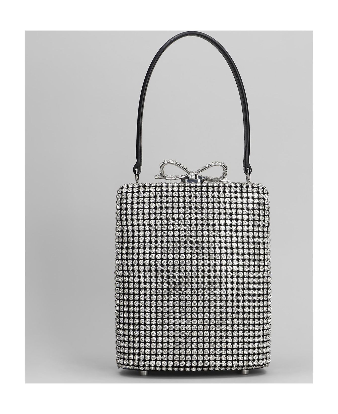 self-portrait Hand Bag In Silver Brass - silver