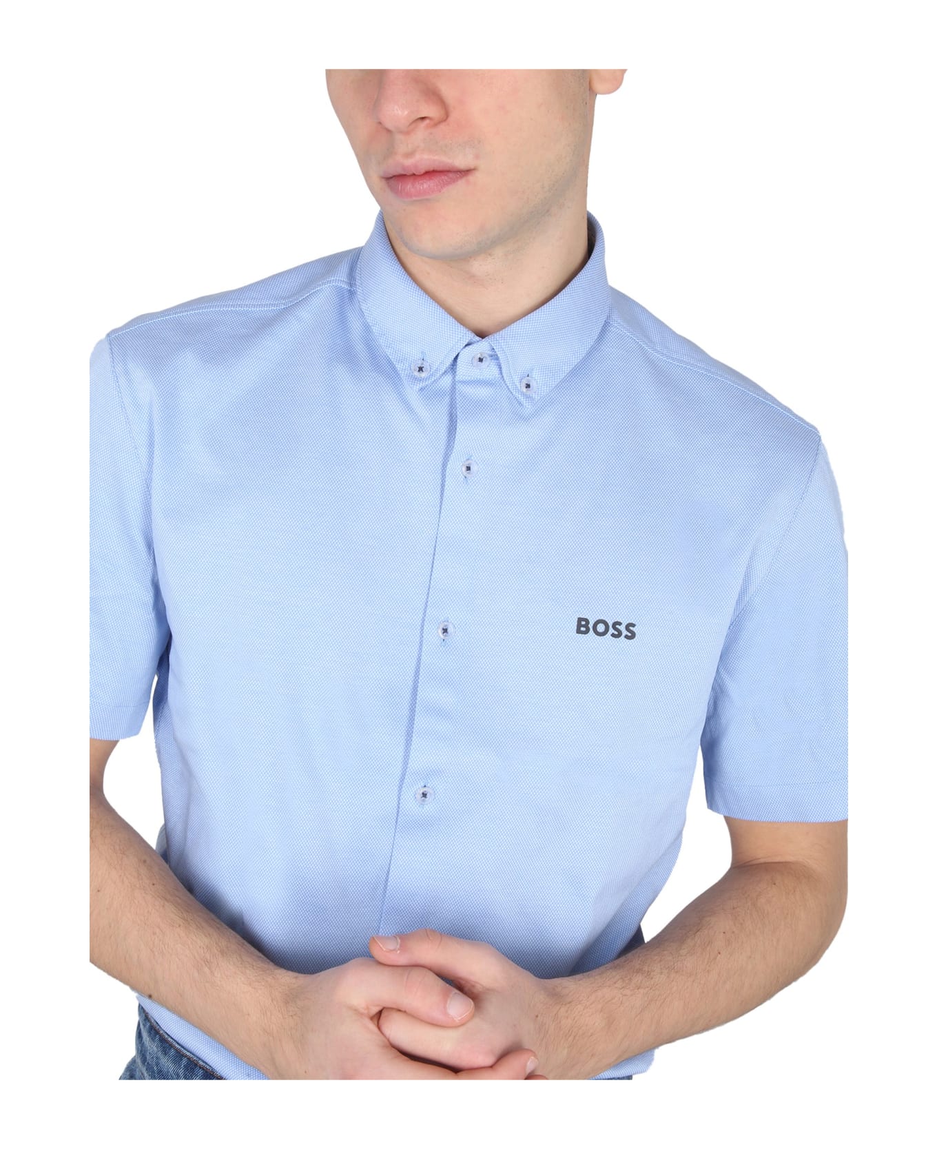 Hugo Boss Shirt With Logo - CELESTE