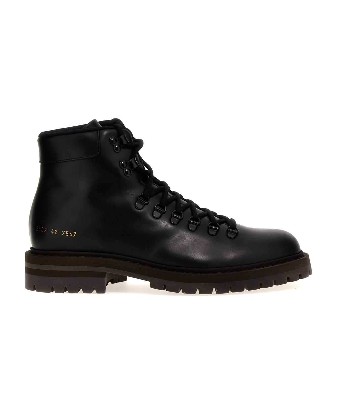 Common Projects Hiking Combat Boots - black