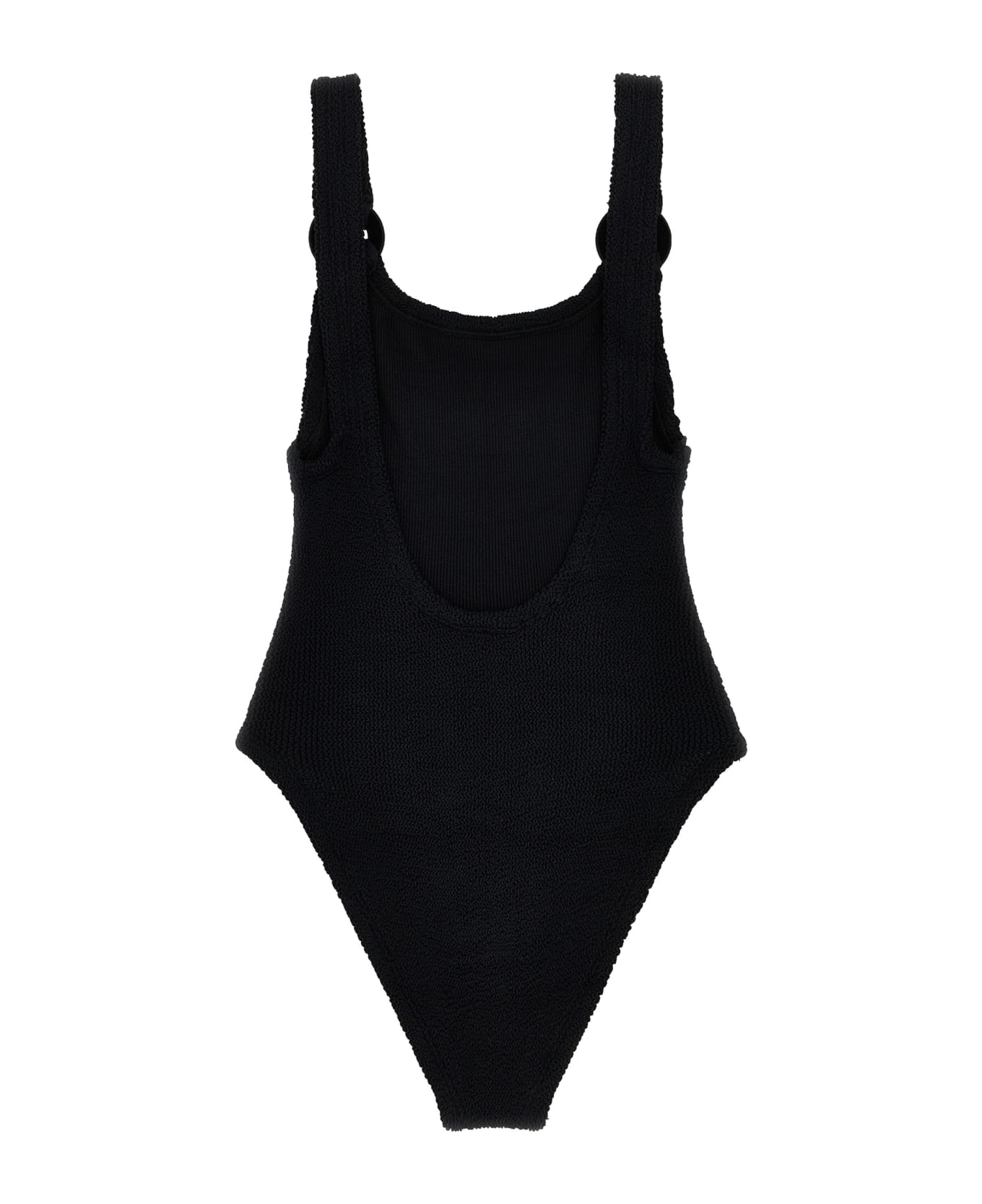 Hunza G 'domino Swim' One-piece Swimsuit - Black  