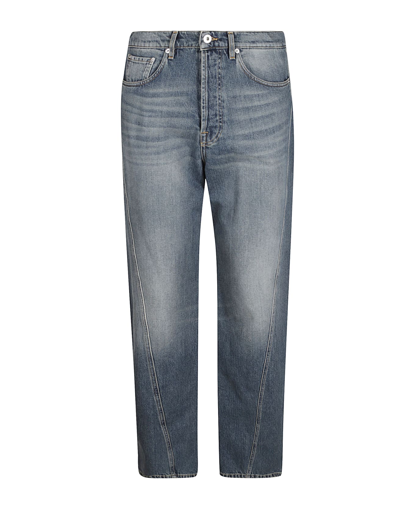 Lanvin Straight Buttoned Jeans - Light Blue デニム
