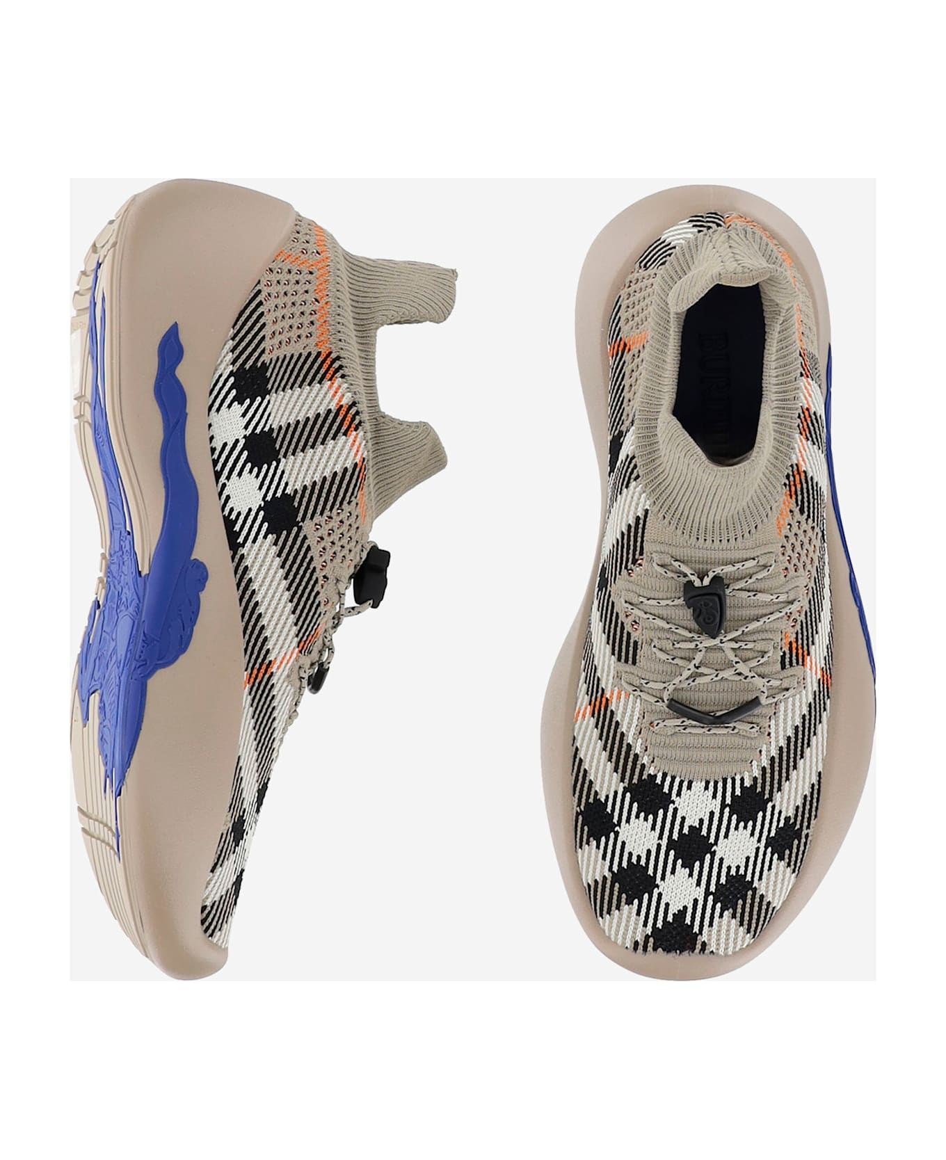 Burberry Neptune Sneaker With Check Pattern - SAND IP CHECK