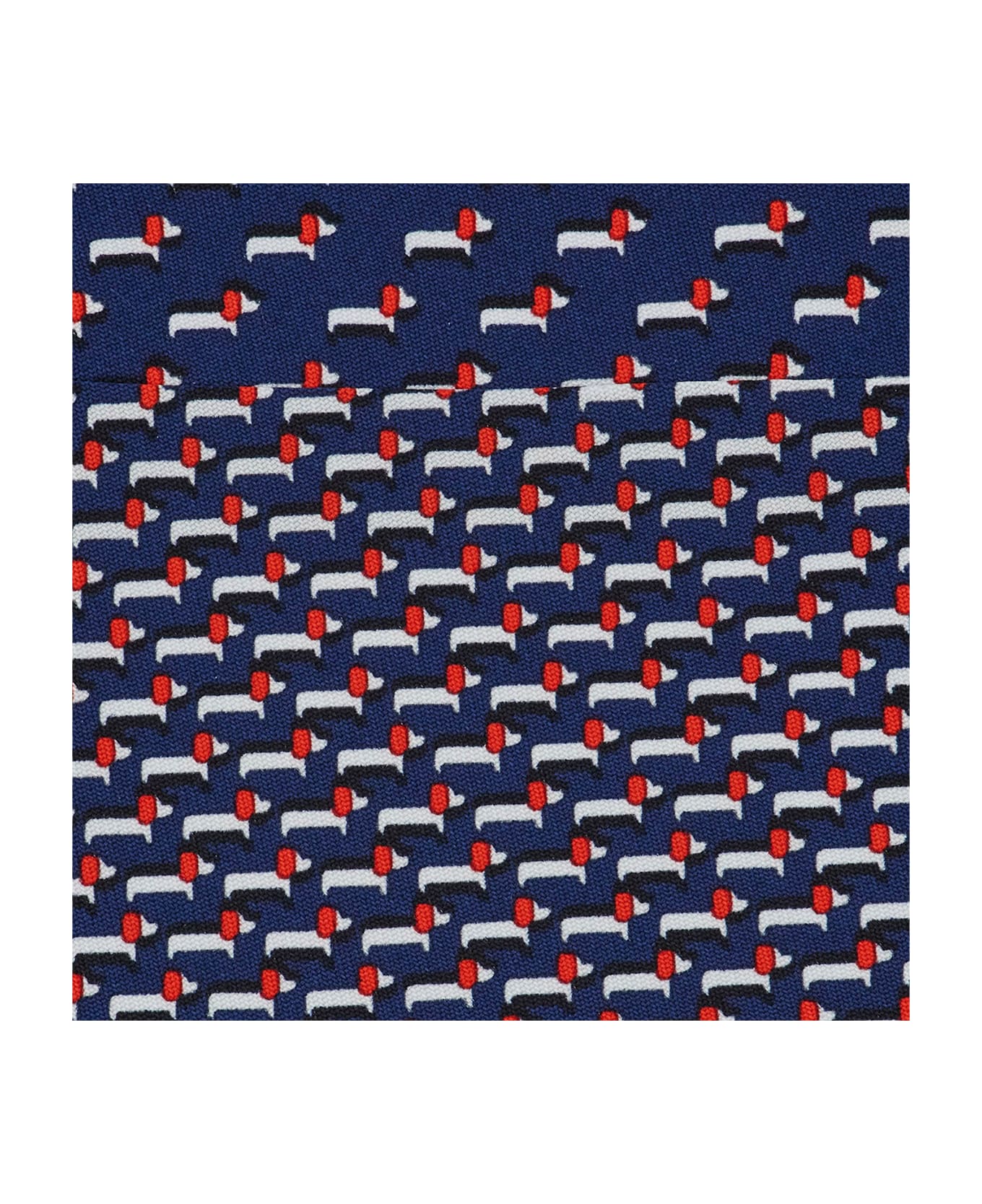 Ferragamo Silk Tie With Fantasy Print - Red