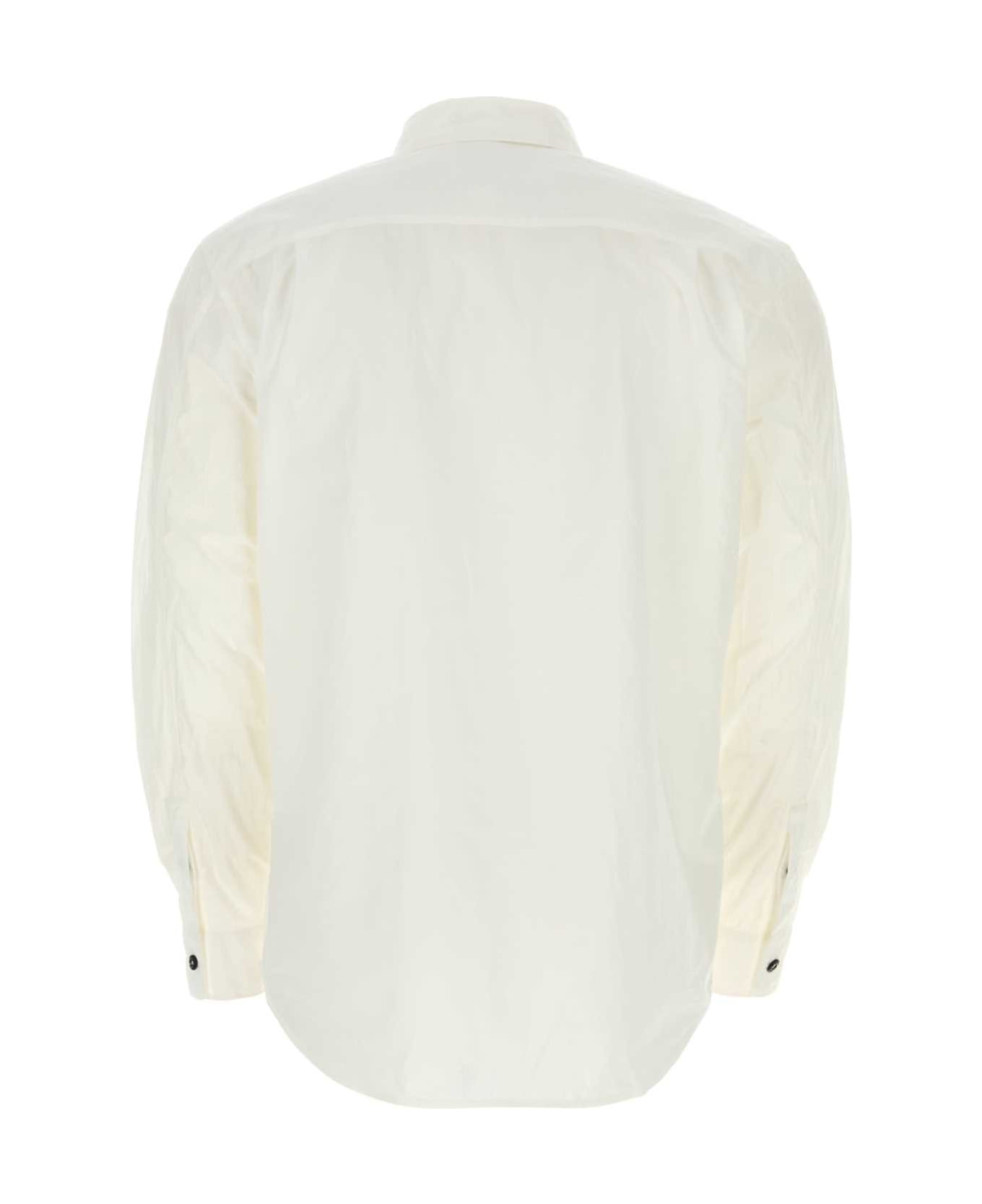 Stone Island White Cotton Shirt - Bianco