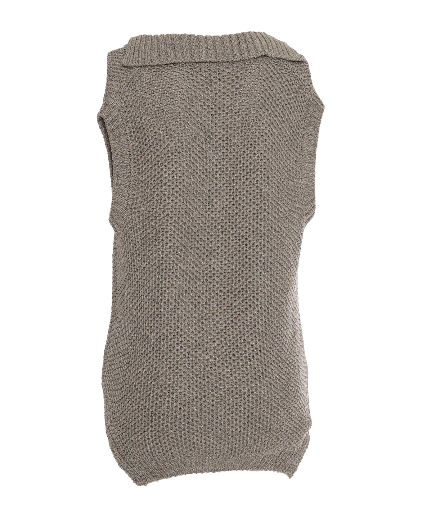 Fay Knitted Vest - GREY