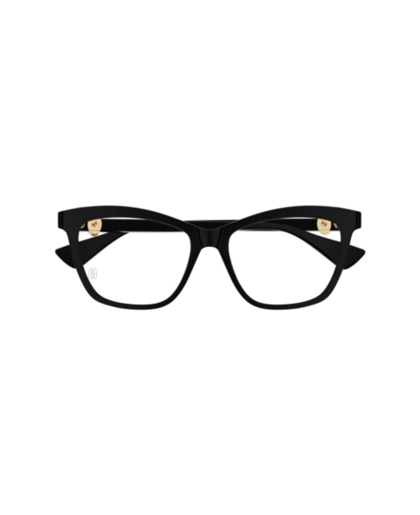メガネ Cartier Cartier - CT0526O - 001 black black transpare Cartier Eyewear Ct0526o-001 Black-black-transparent