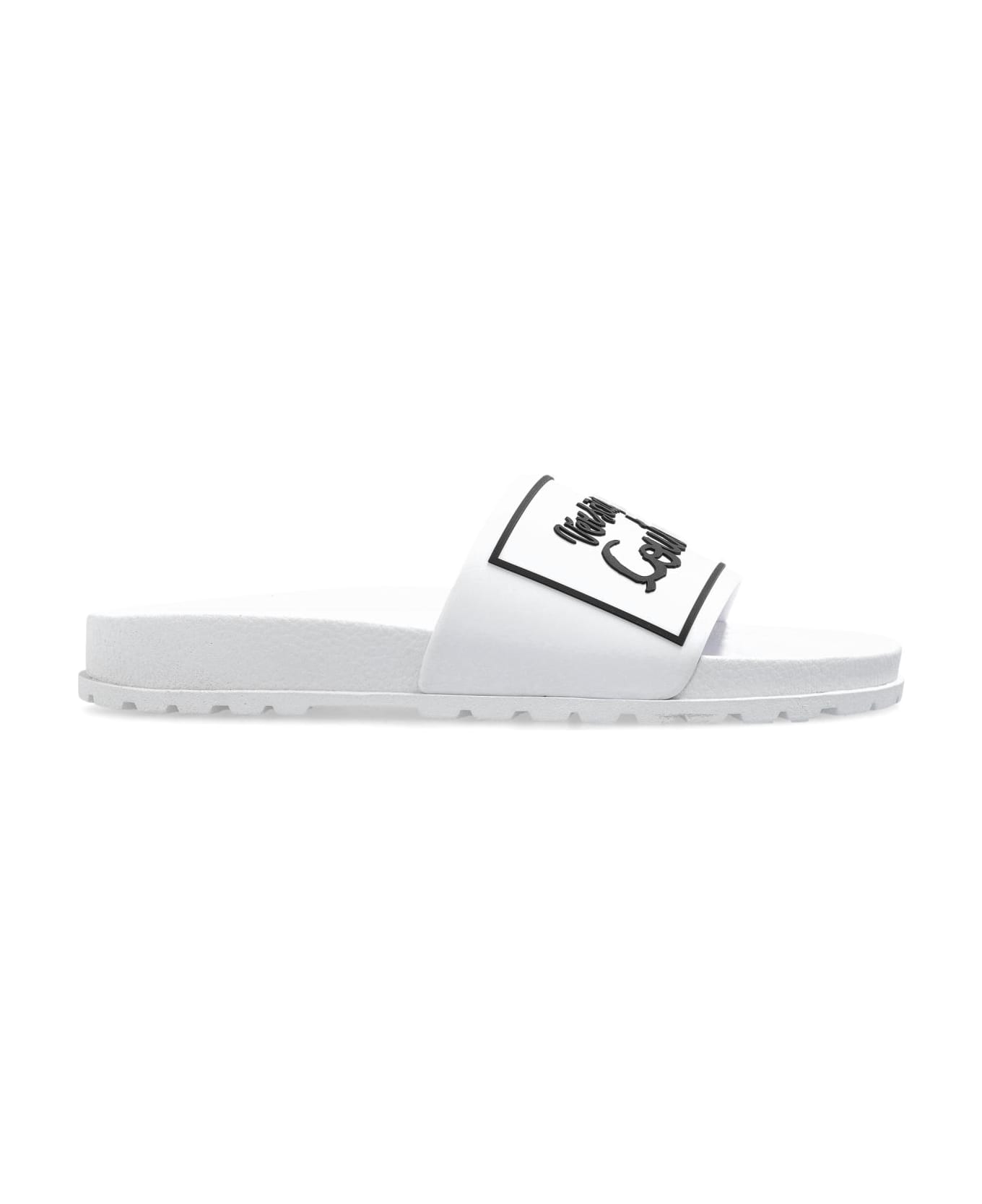 Versace Jeans Couture Pool Slides - White