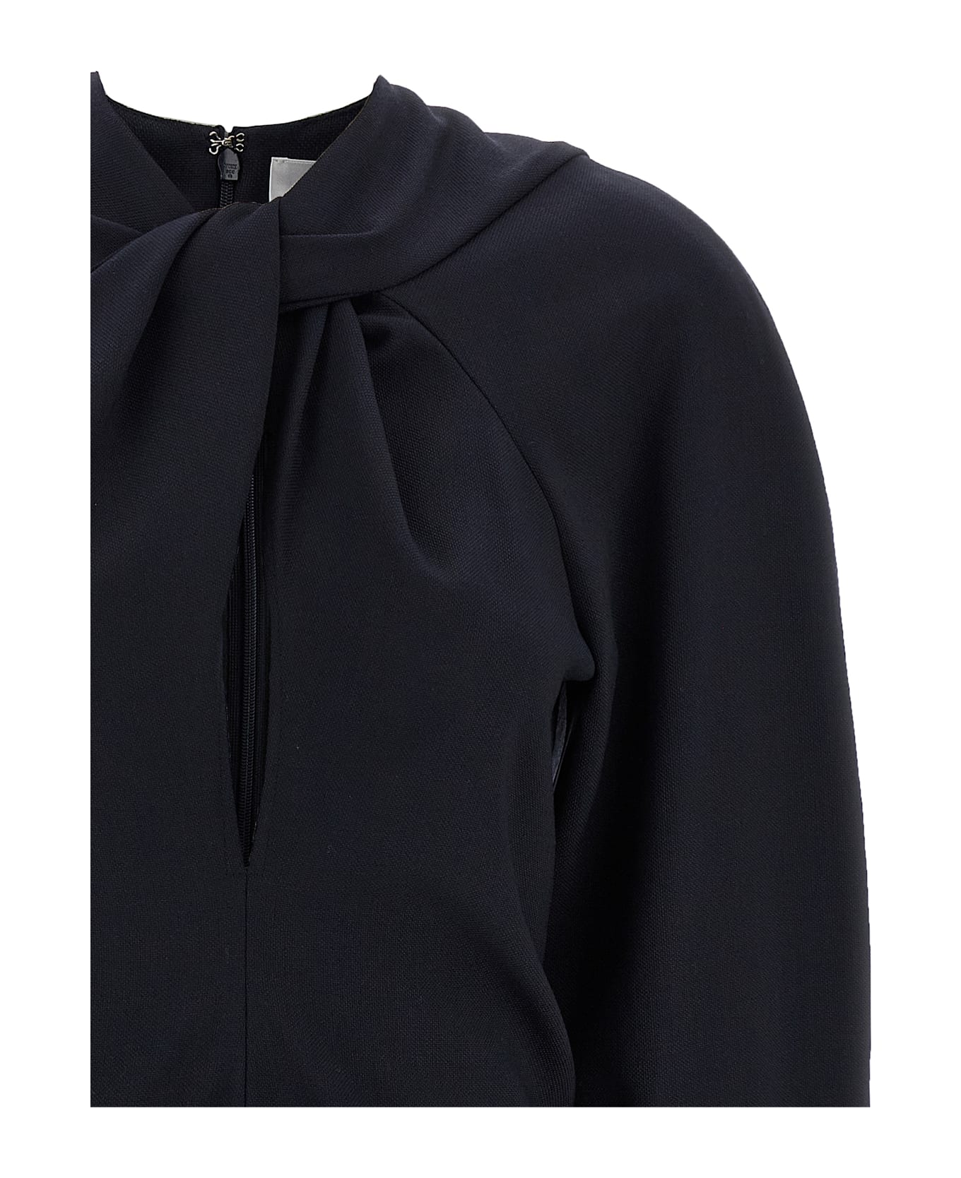 Victoria Beckham 
twist Detail
 Blouse - Blue