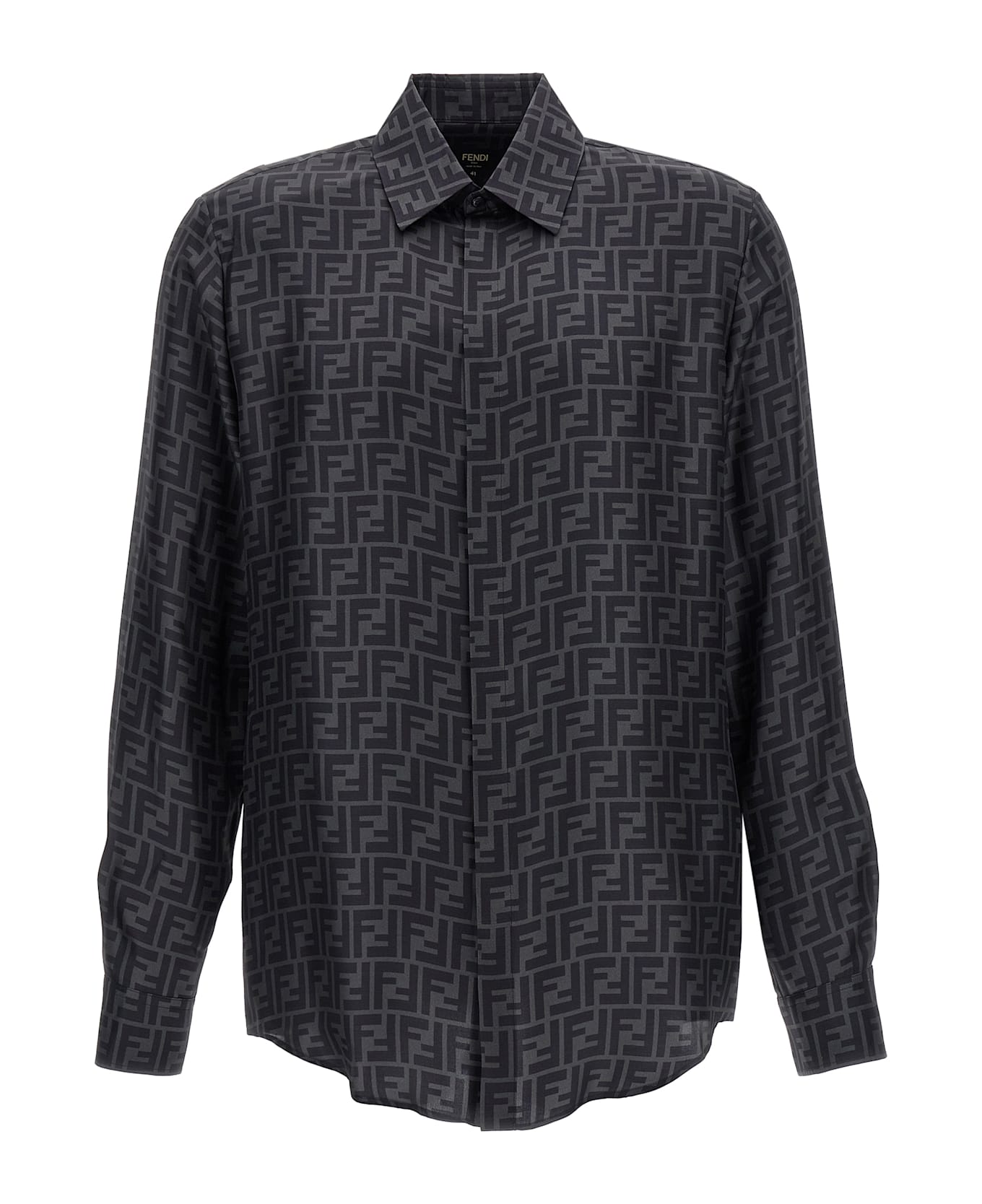 Fendi 'ff' Shirt - Gray