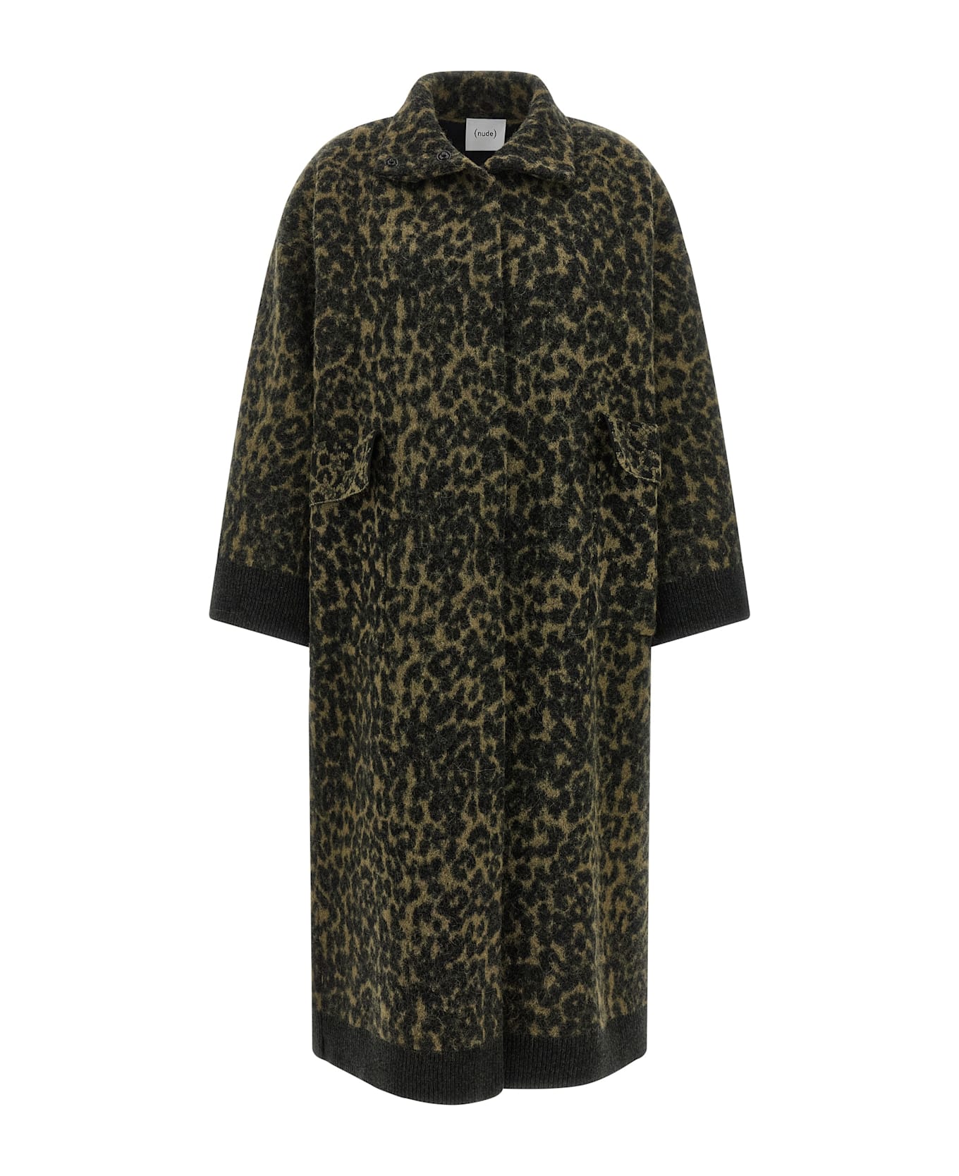 (nude) Animalier Coat - Green