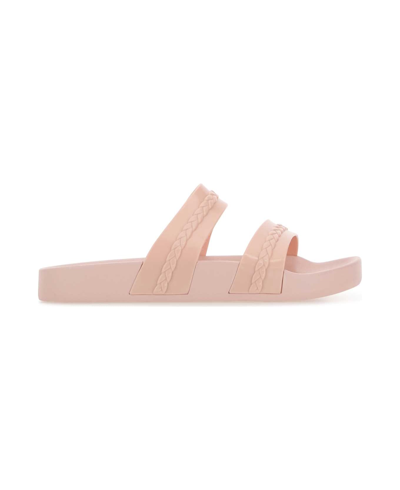 Ancient Greek Sandals Pink Pvc Meli Slippers - PALEPINK