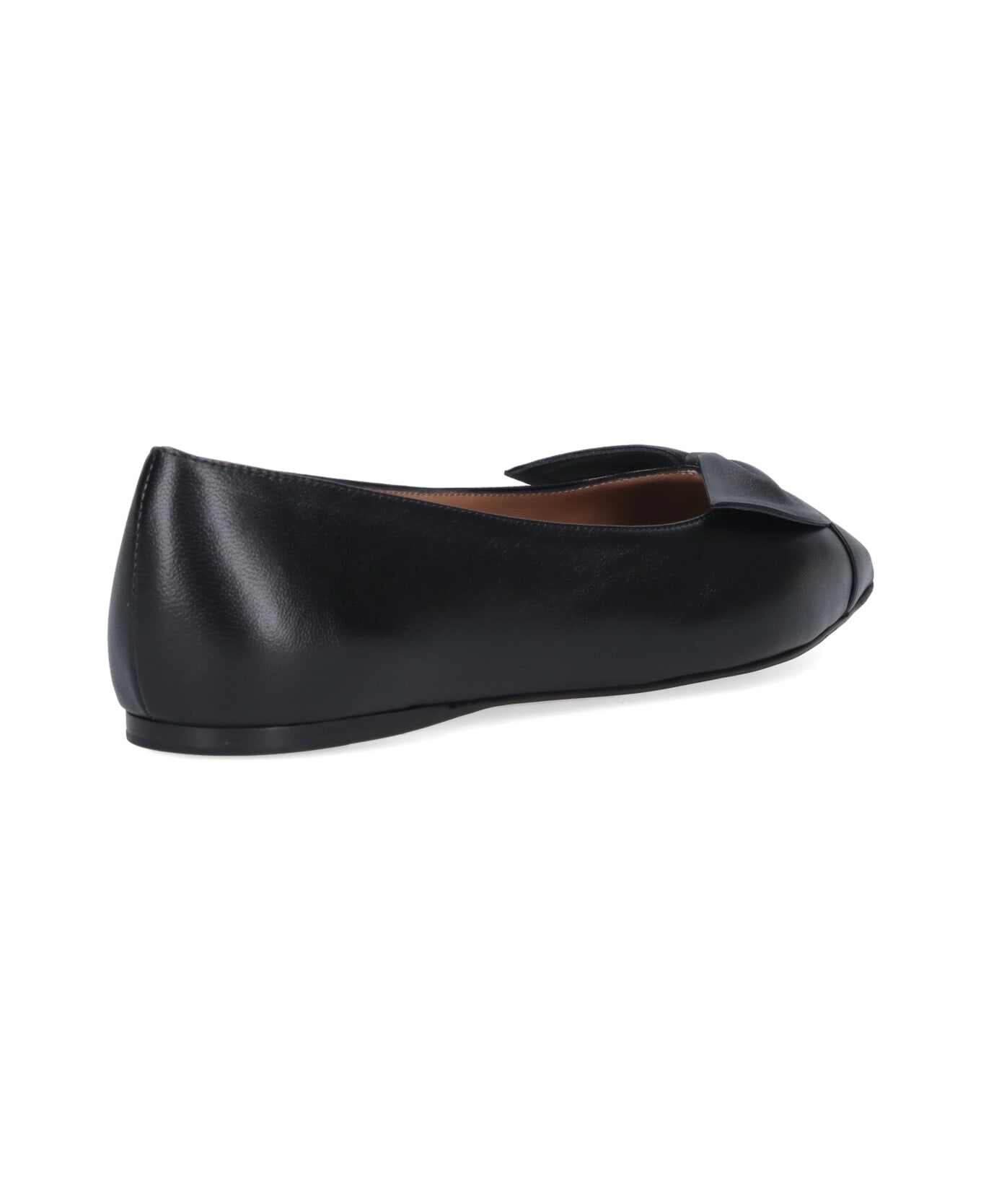 Ferragamo Bow Ballet Flats - Black  