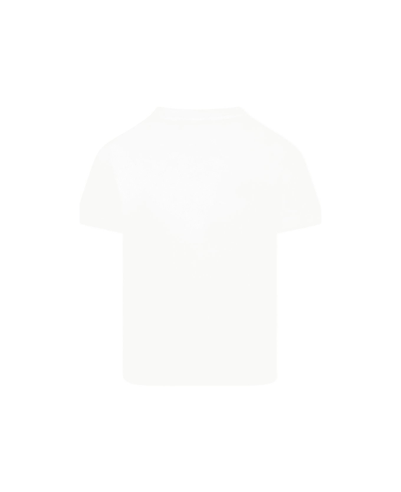 Balmain White T-shirt For Kids With Logo - White