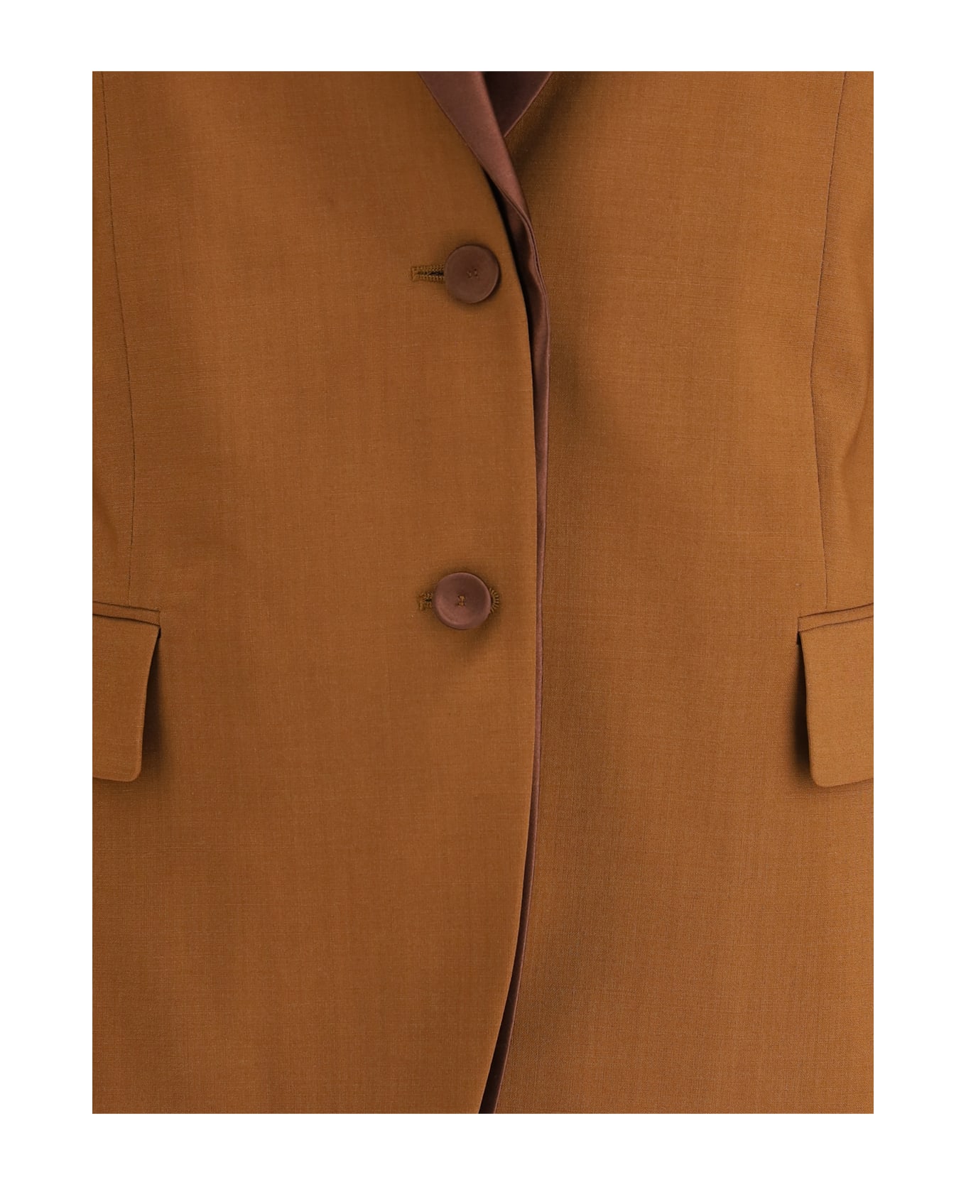 Fendi Wool And Mohair Blazer - Brown
