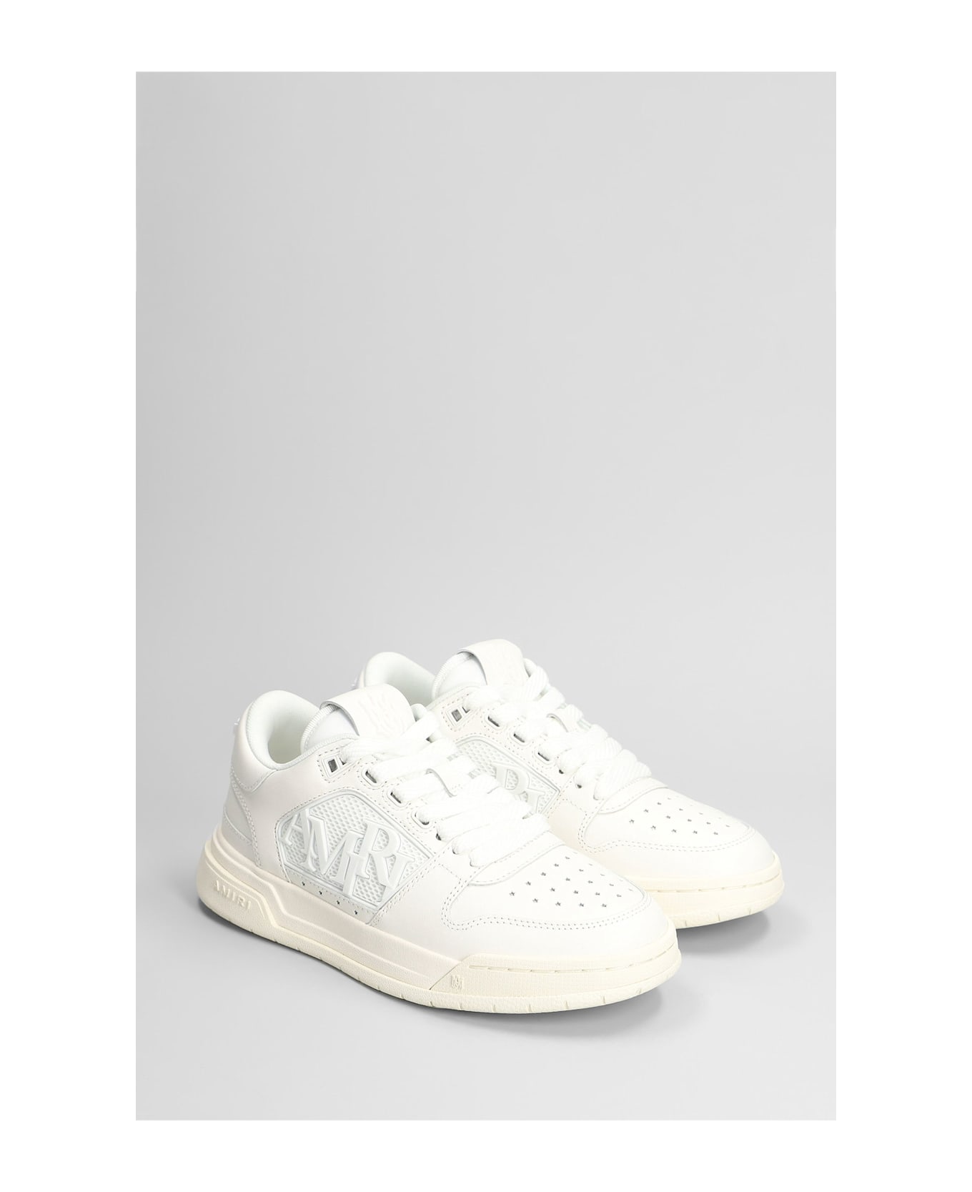 AMIRI Classic Low Sneakers In White Leather - white