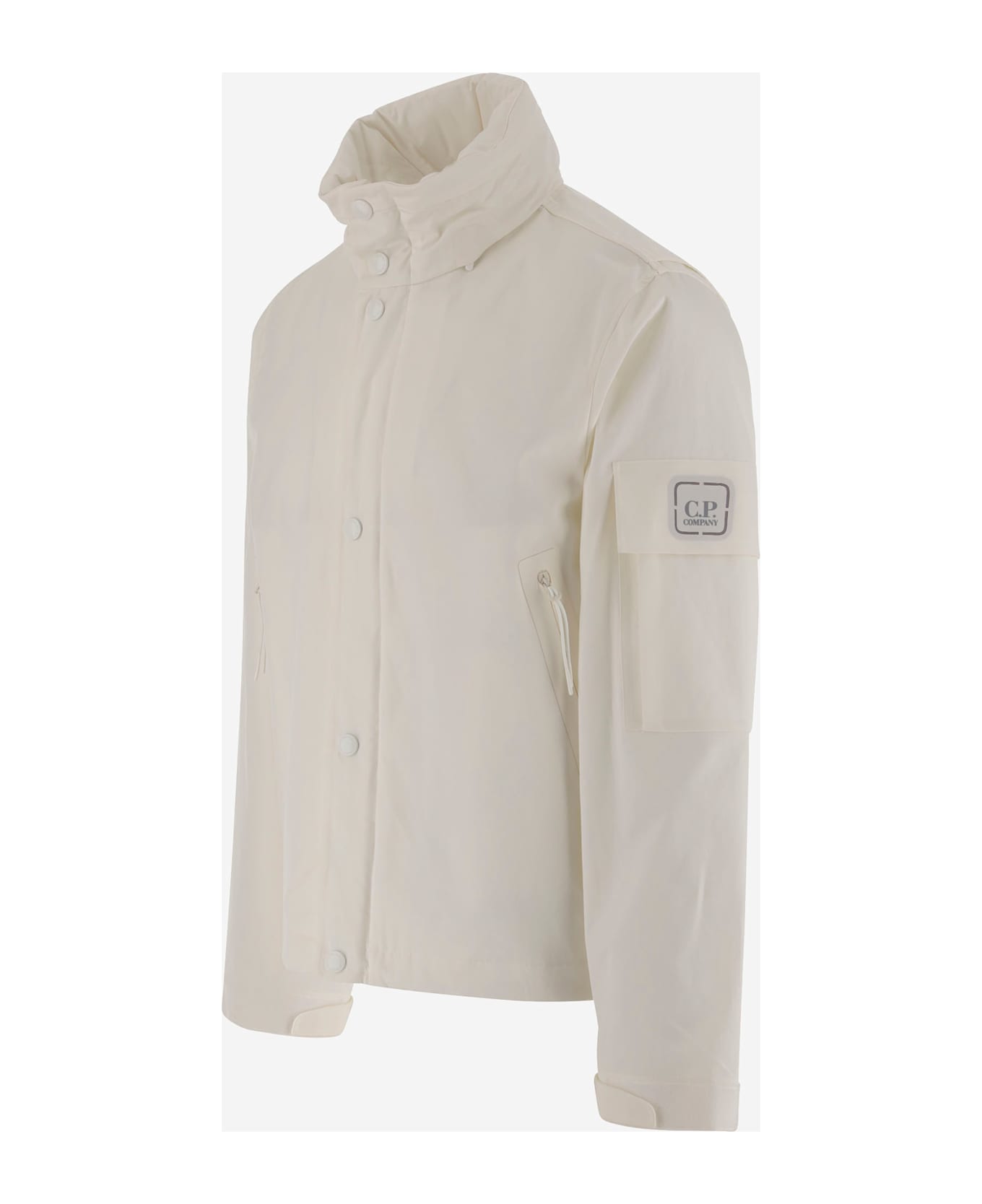 C.P. Company Cotton Metropolis Hyst Jacket - White