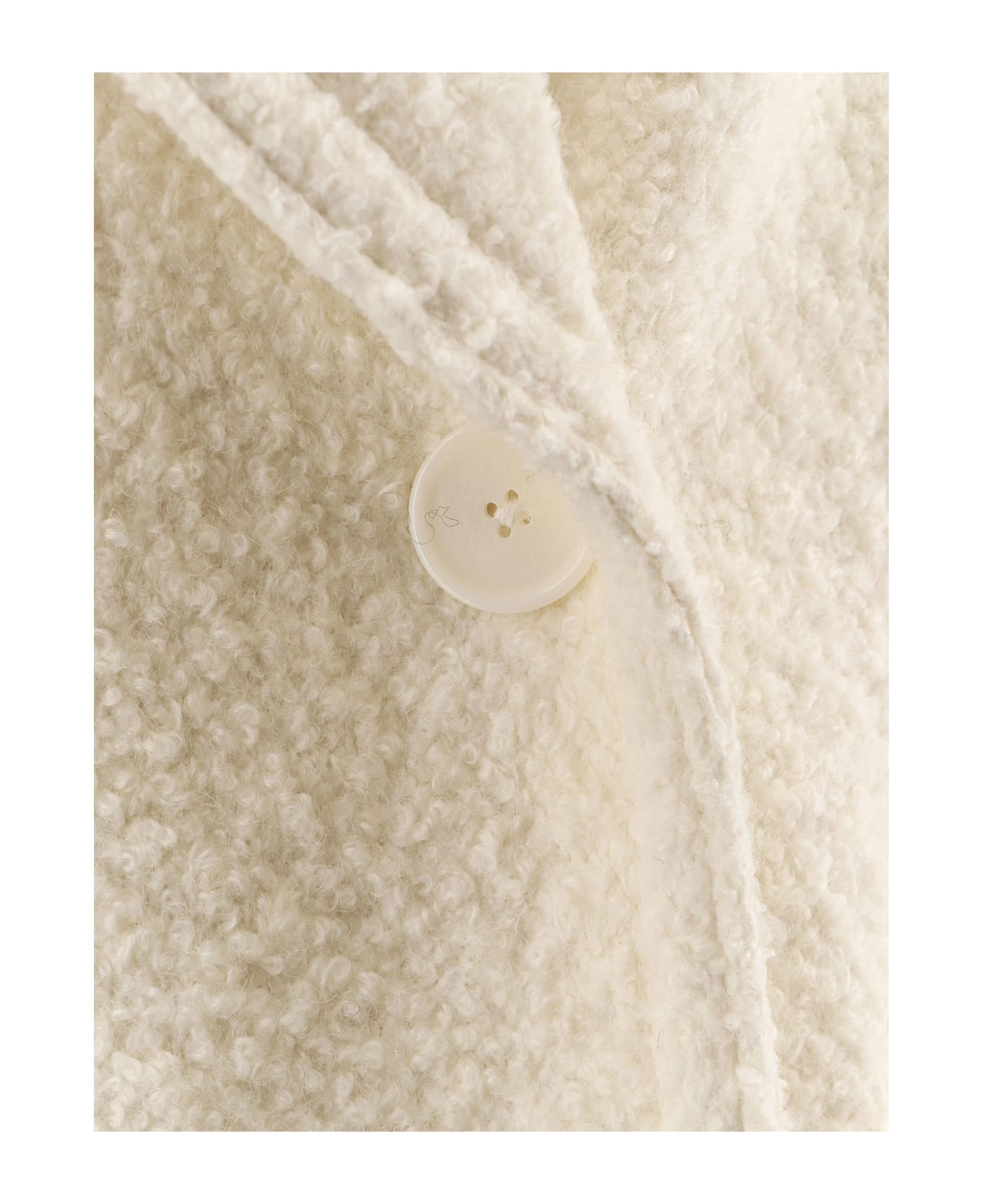 Hugo Boss Wool Blend Caban Coat - OPEN WHITE