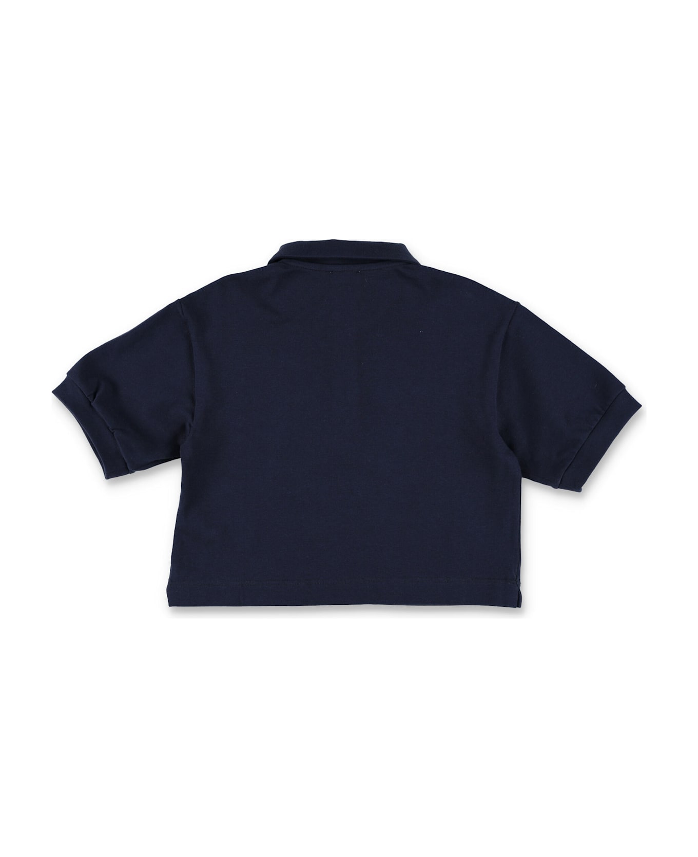 Il Gufo Kid - Cropped Polo Shirt - BLUE