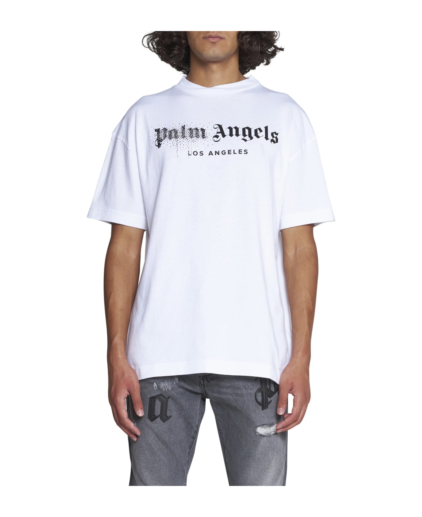 Palm Angels T-Shirt - White BLACK