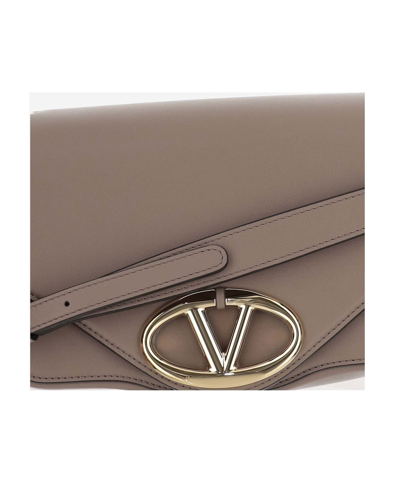 Valentino Garavani Vlogo Signature Messenger Bag - Beige